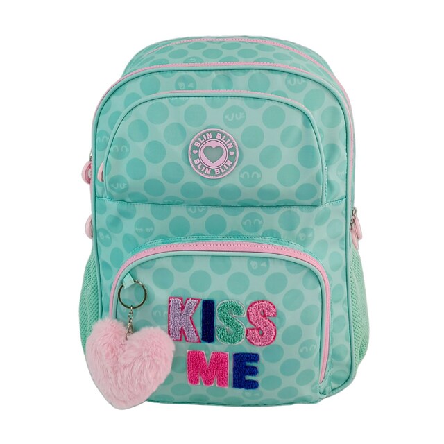 Imagen 0 de Mochila primaria Blin Blin Kiss Me Toybags verde