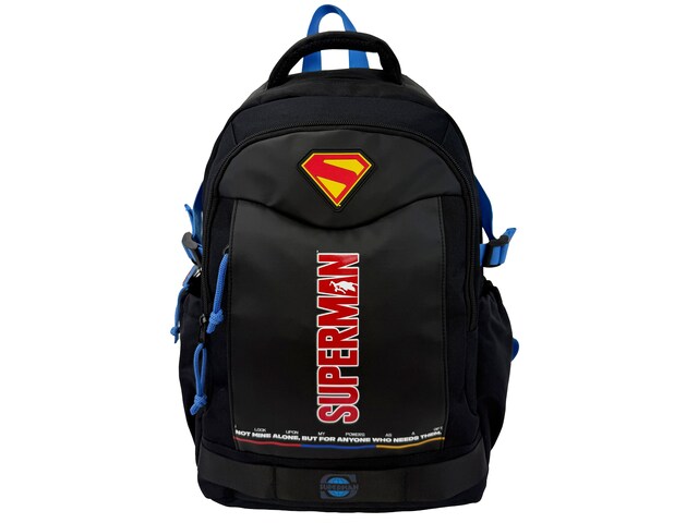 Imagen 0 de Mochila escolar Superman Black Collection CyP Brands negro rojo azul