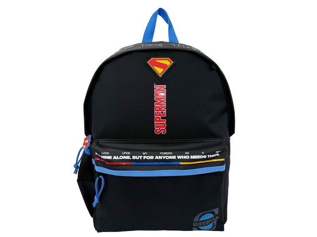 Imagen 0 de Mochila juvenil Superman Black Collection CyP Brands negro rojo azul