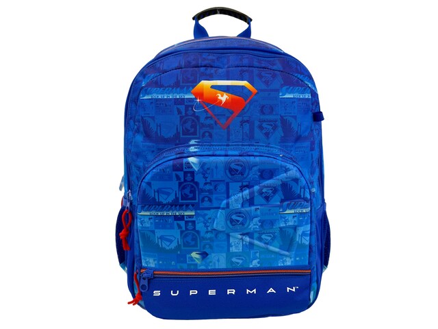 Imagen 0 de Mochila escolar Superman Comic Collection CyP Brands azul negro rojo