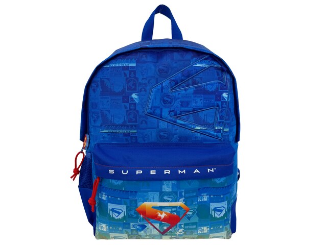 Imagen 0 de Mochila juvenil Superman Comic  Collection CyP Brands azul negro rojo