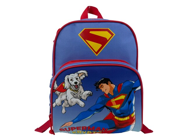Imagen 0 de Mochila 30 cm Superman & Kripto CyP Brands azul rojo