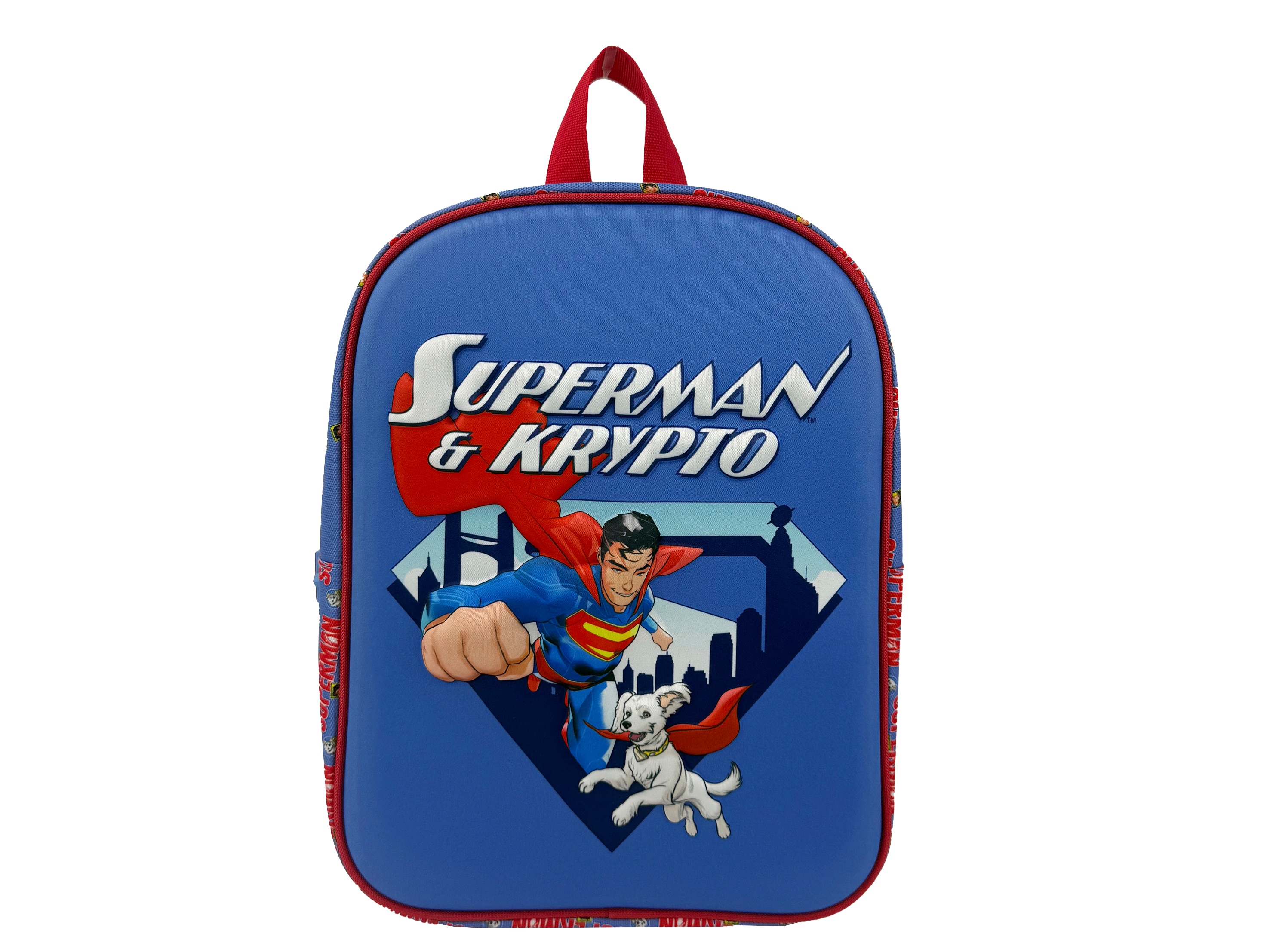 Imagen 0 de Mochila 30 cm Eva ·D Superman & Krypto CyP Bransd azul rojo