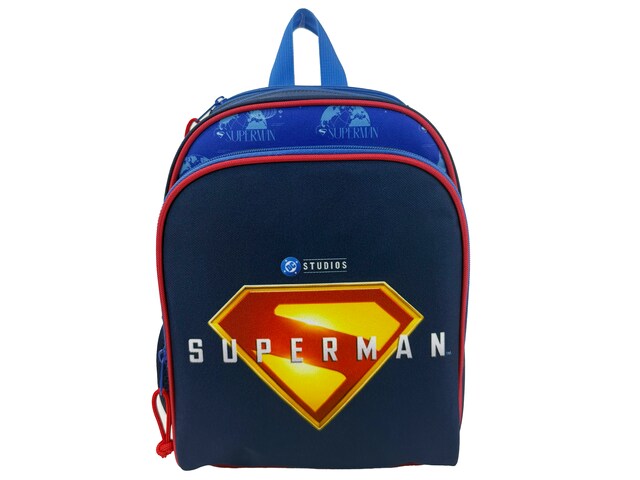 Imagen 0 de Mochila 30cm Superman Shield CyP Brands azul rojo amarillo