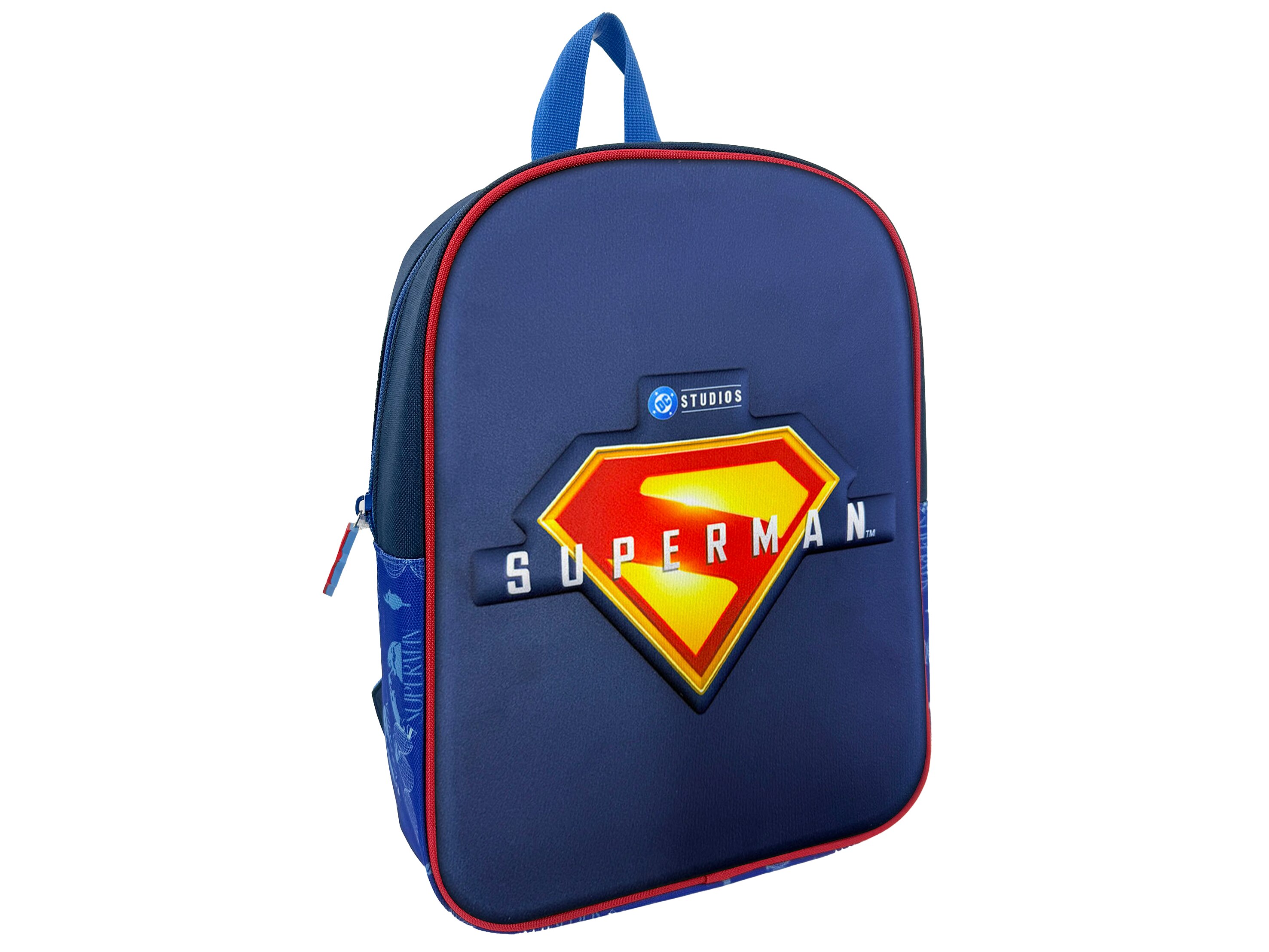 Mochila 30cm EVA 3D Superman Shield CyP Brands azul rojo amarillo Azul-2