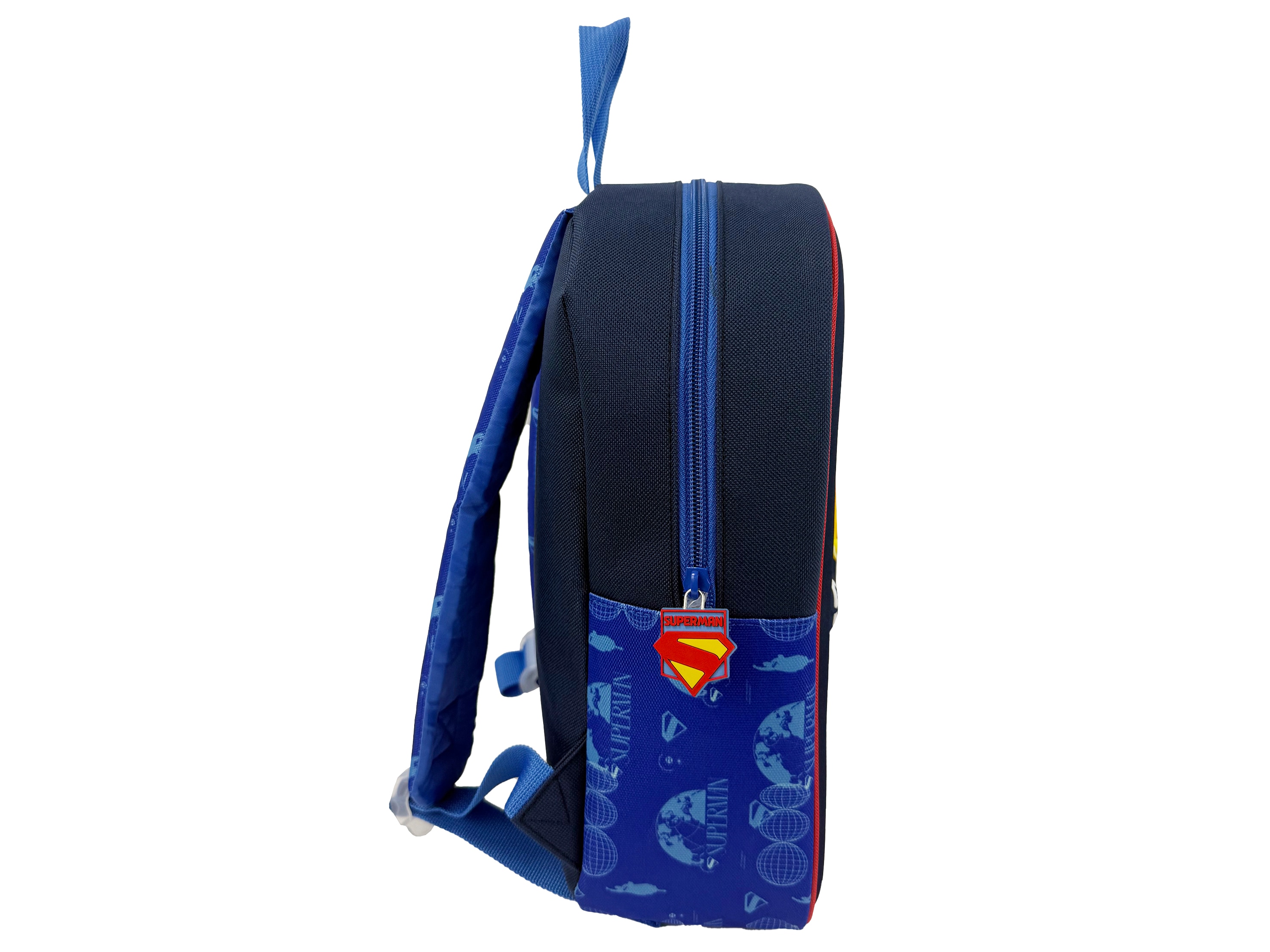 Mochila 30cm EVA 3D Superman Shield CyP Brands azul rojo amarillo Azul-3