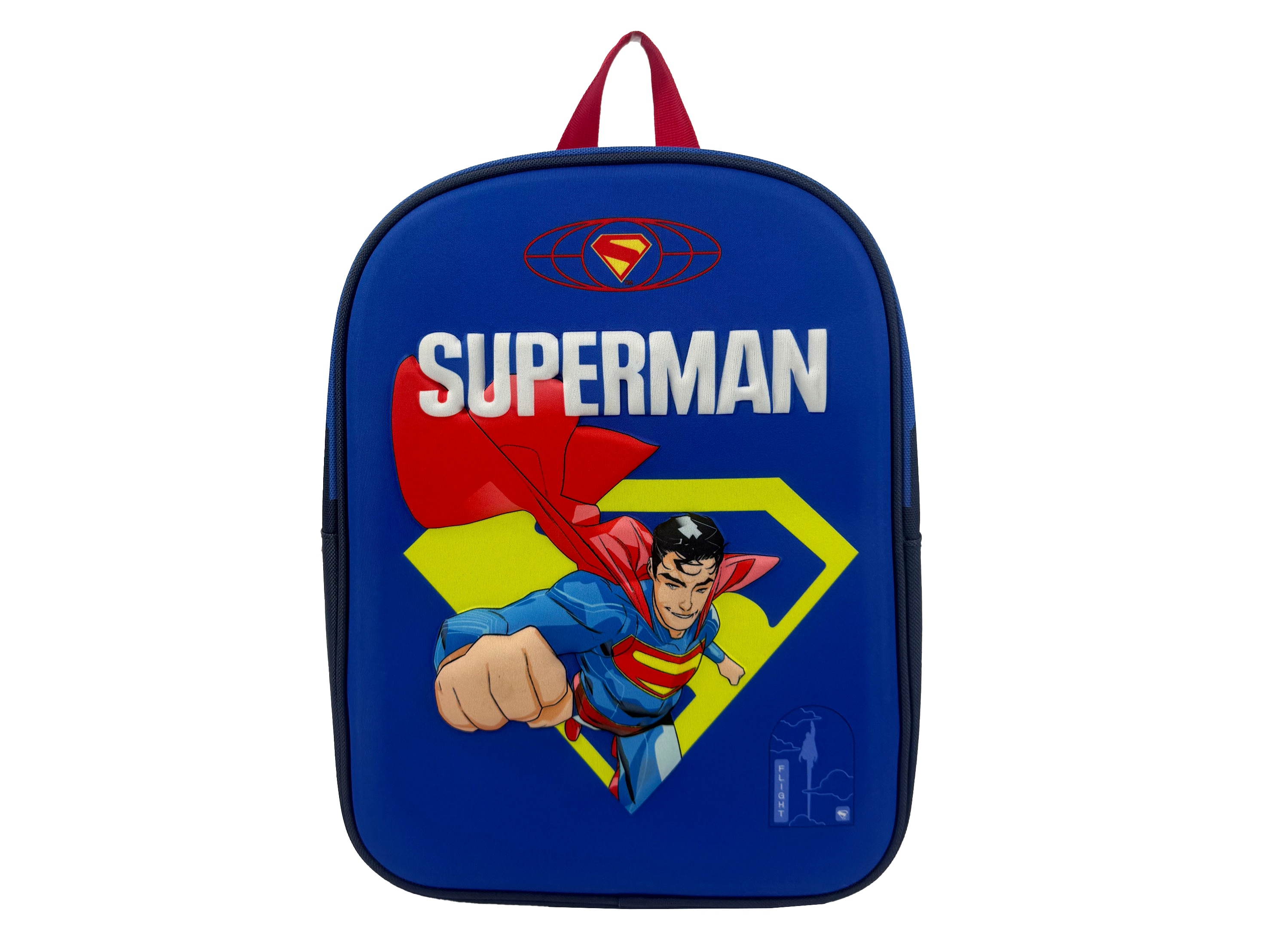 Imagen 0 de Mochila 30cm EVA 3D Superman Personaje CyP Brands azul rojo amarillo