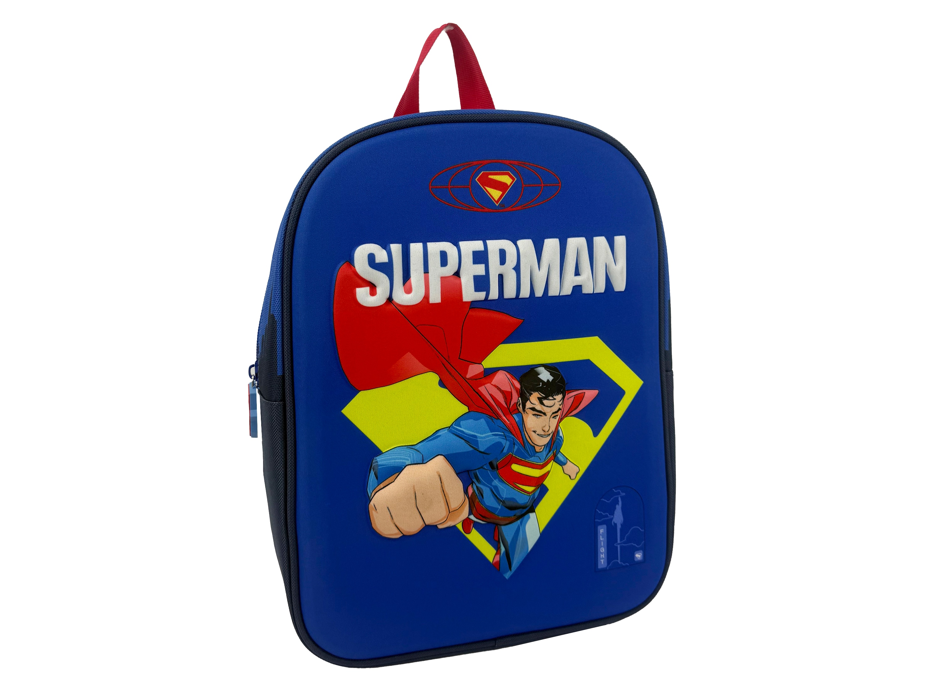 Mochila 30cm EVA 3D Superman Personaje CyP Brands azul rojo amarillo Azul-2