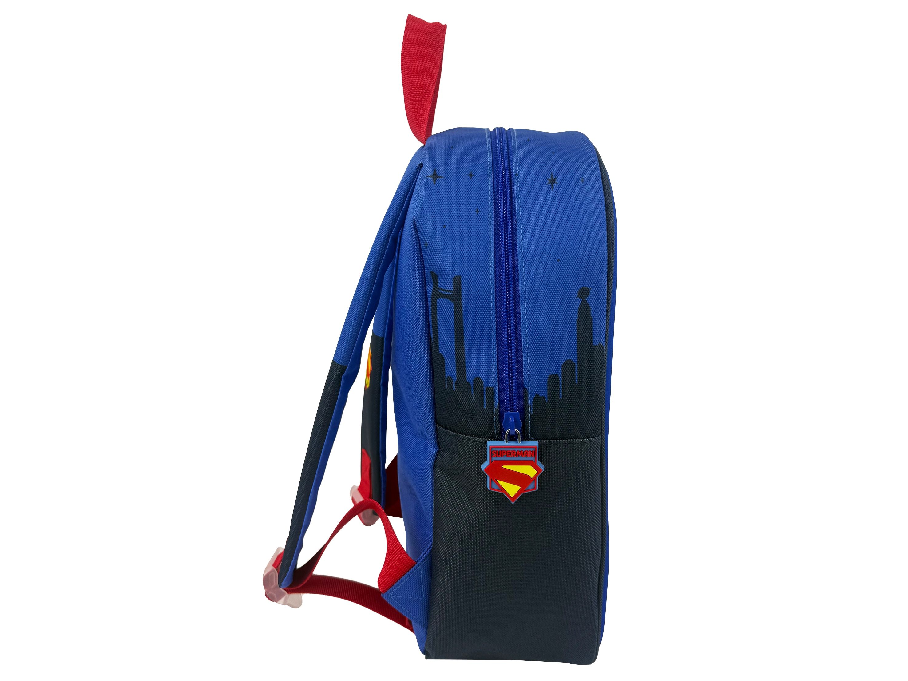 Mochila 30cm EVA 3D Superman Personaje CyP Brands azul rojo amarillo Azul-3