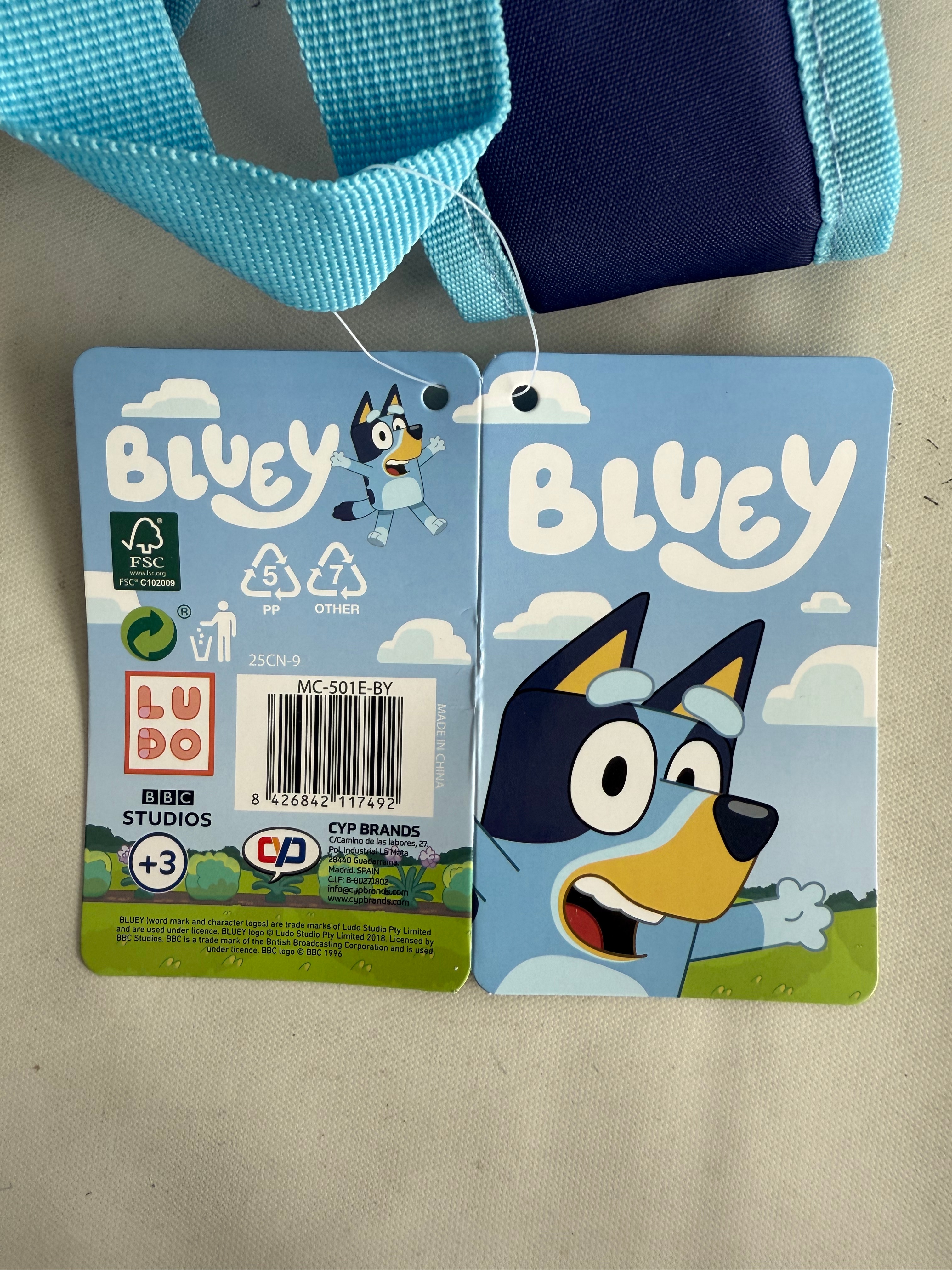 Mochila 30cm Bluey Home & Garden CyP Brands azul Azul-5