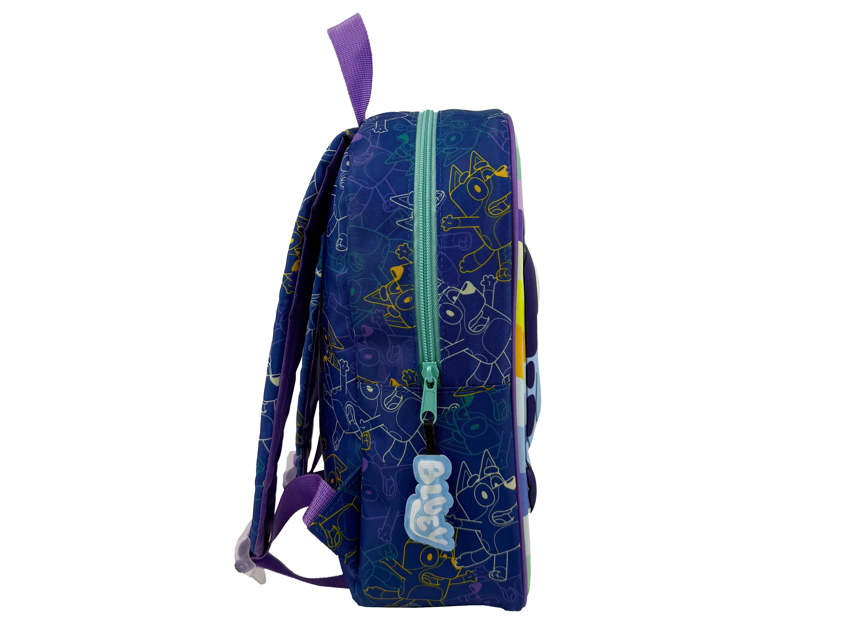 Mochila 32 cm Eva 3D Bluey Stickers CyP Brands multicolor Multicolor-3