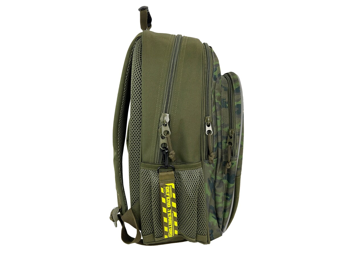 Mochila Jurassic World Adaptable A Carro - Oficial, Color Verde, Gran Capacidad Para Escuela