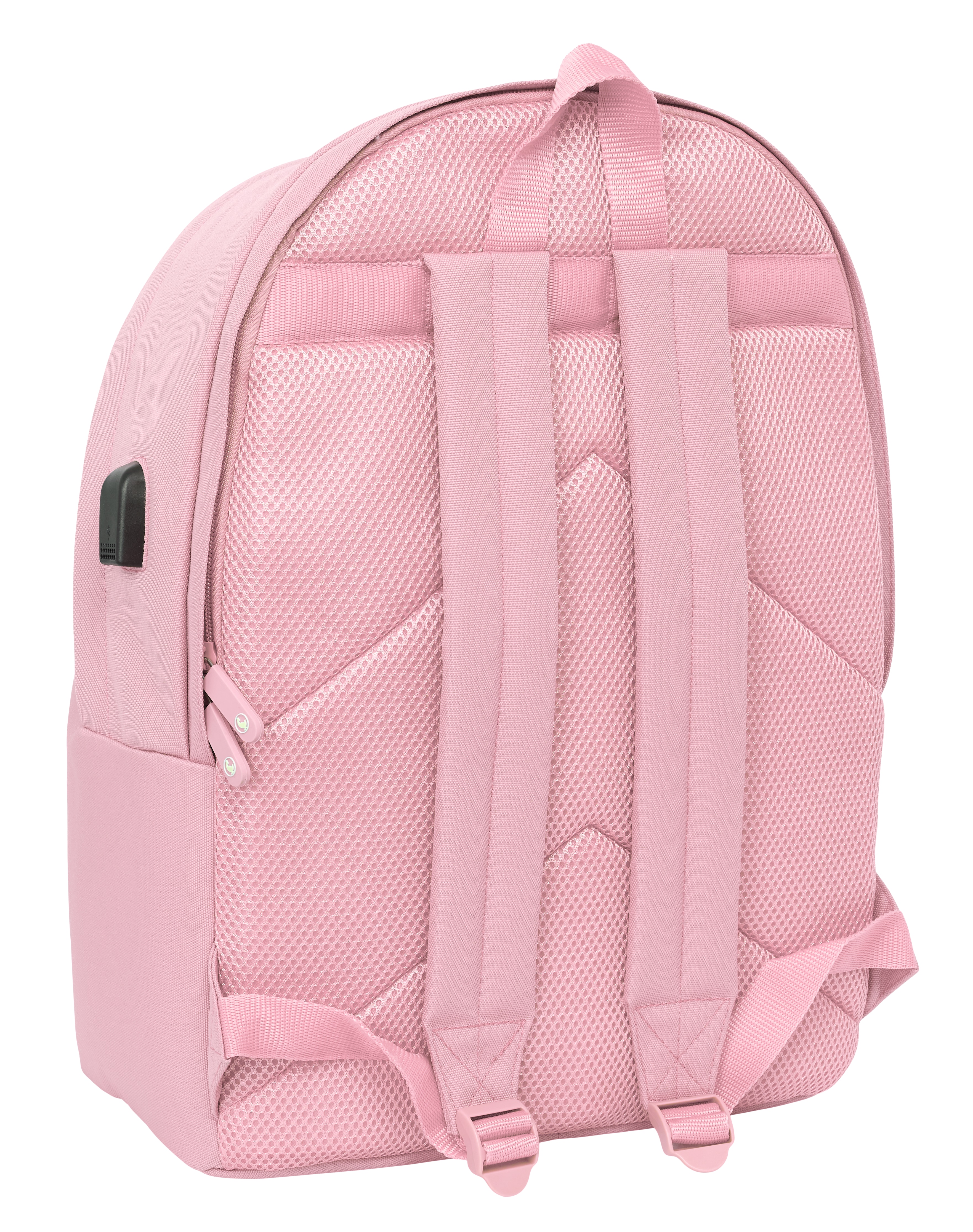 Mochila duplo para portatil 15,6+  USB El Ganso Eclipse azul marinho Rosa-2