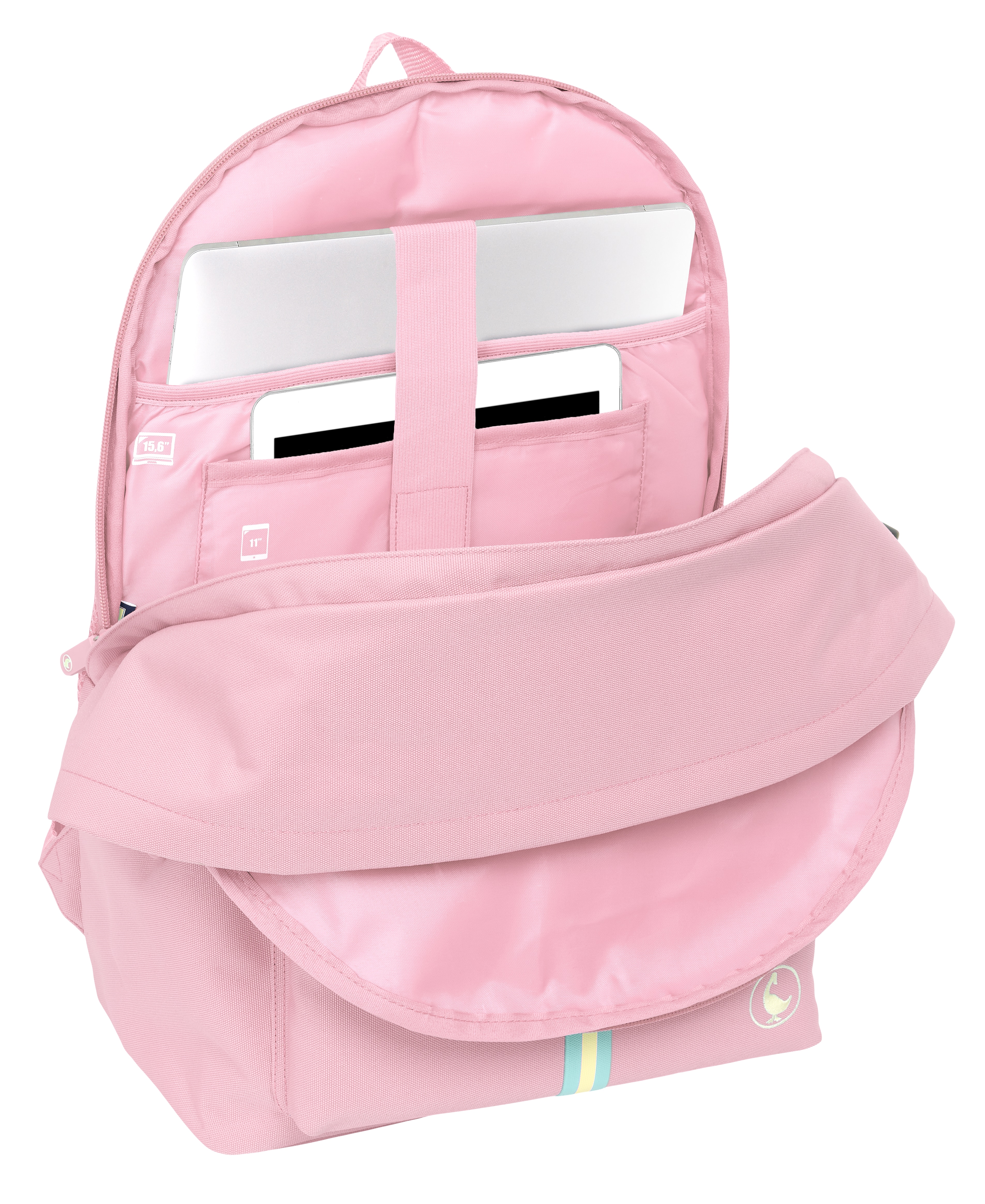 Mochila duplo para portatil 15,6+  USB El Ganso Eclipse azul marinho Rosa-5