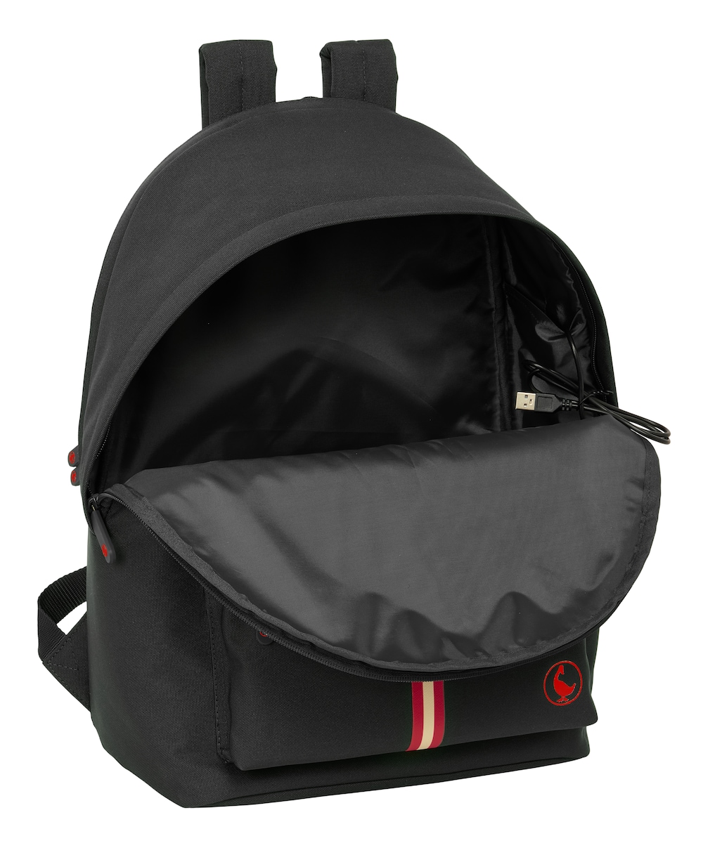 Mochila duplo para portatil 15,6+ USB El Ganso Eclipse azul marinho Preto-4