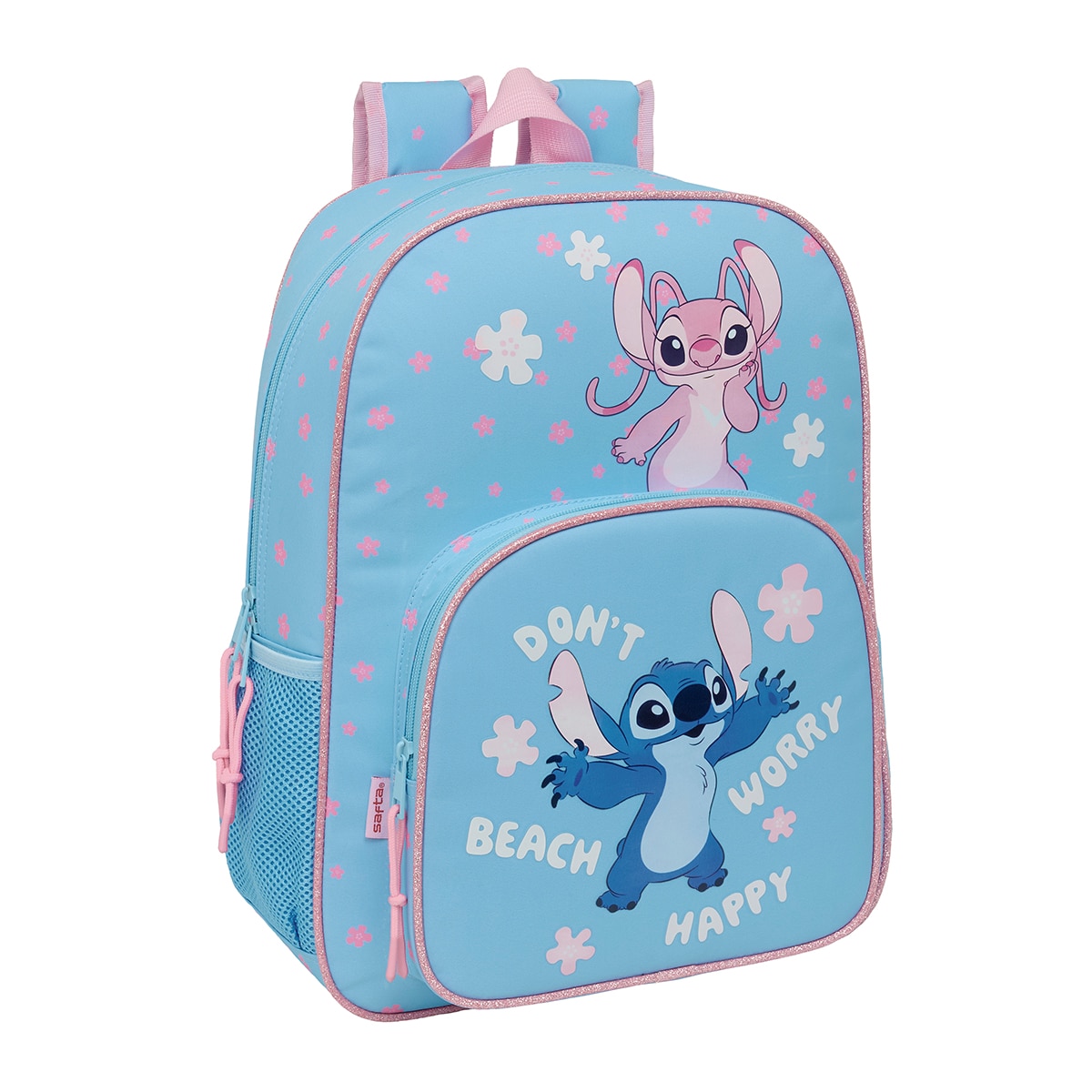 Imagen 0 de Mochila adaptable a carro Stitch Happy Safta celeste