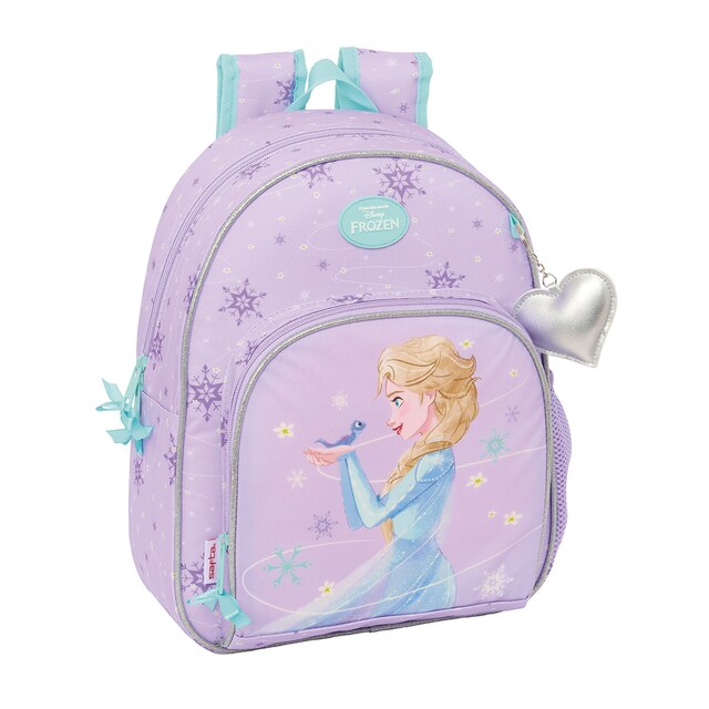 Imagen 0 de Mochila infantil adaptable a carro Frozen Spirit Safta lila