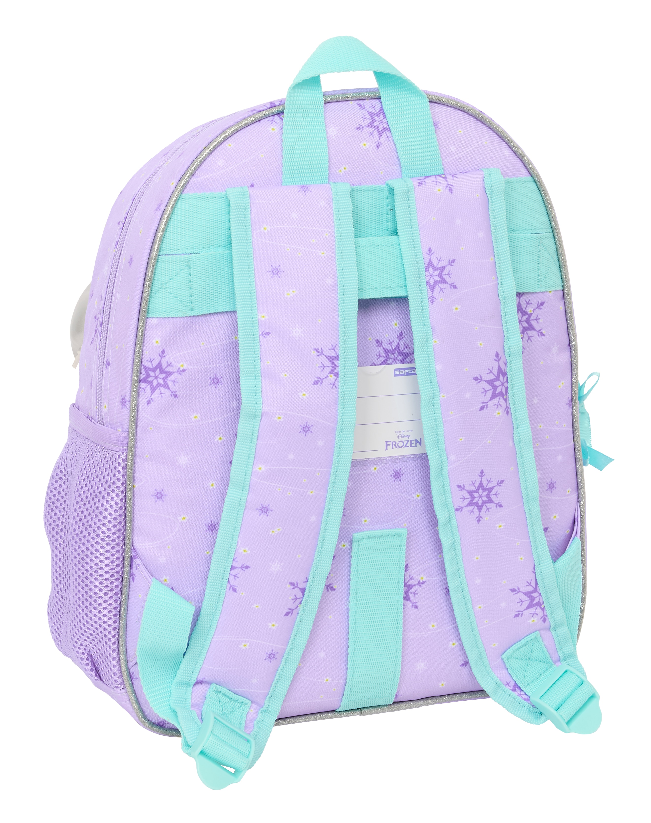 Mochila infantil adaptable a carro Frozen Spirit Safta lila 2