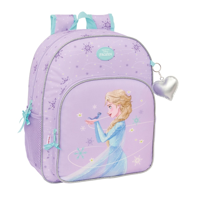 Imagen 0 de Mochila junior adaptable a carro Frozen Spirit Safta lila
