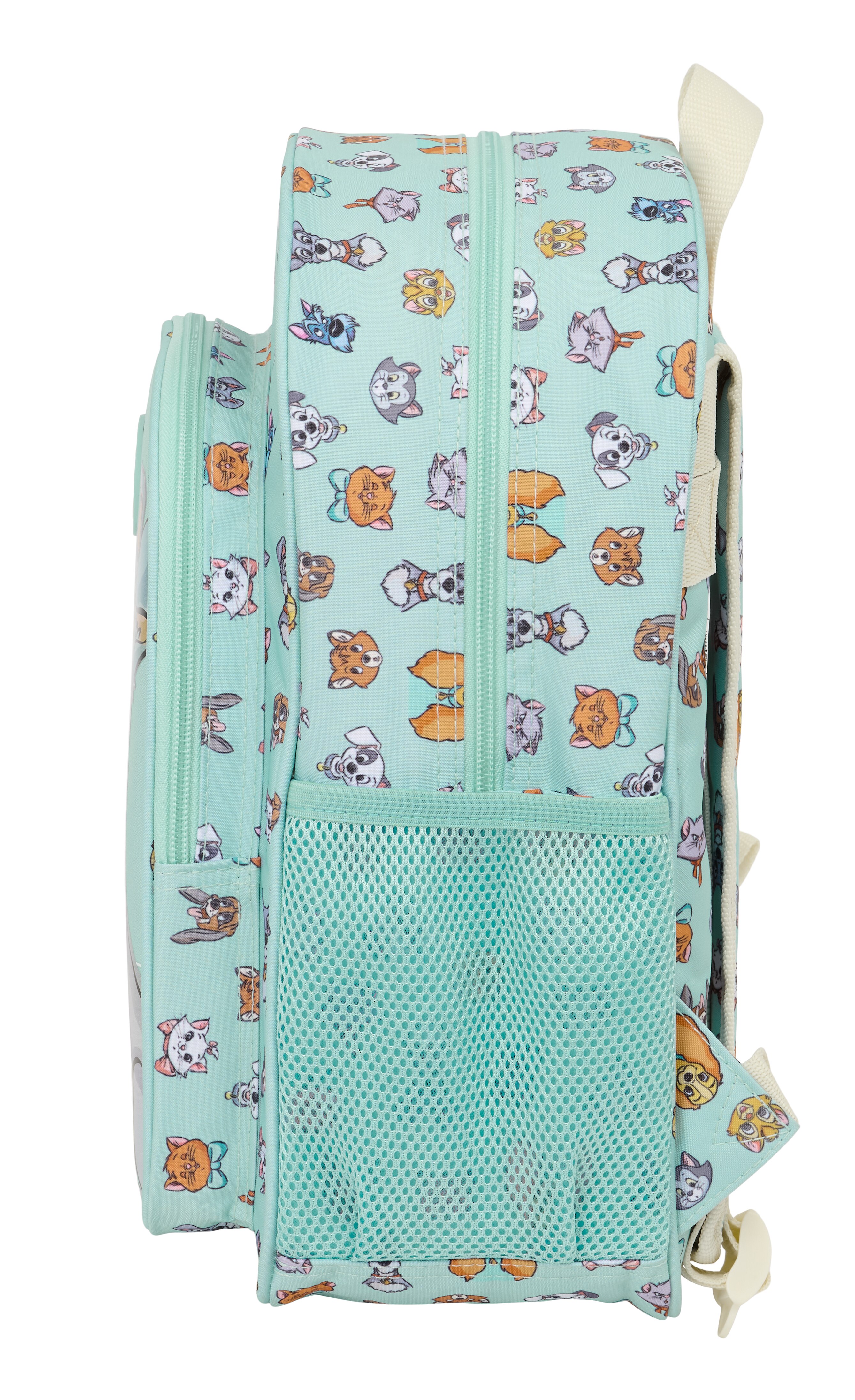 Mochila infantil adaptable a carro Disney Cats & Dogs Safta azul pastel 3