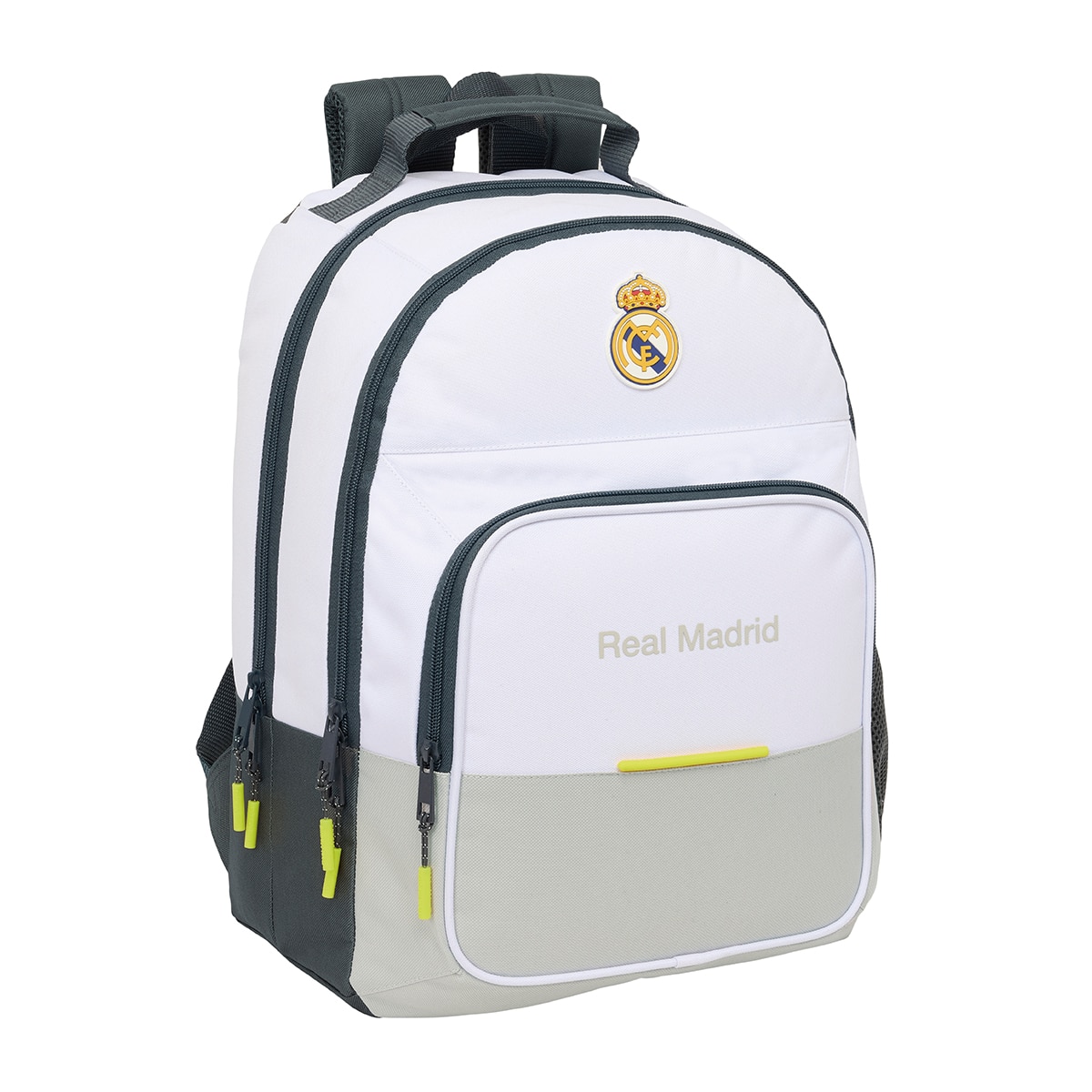 Imagen 0 de Mochila doble adaptable a carro Real Madrid 1ª Equipacion 25/26 blanca