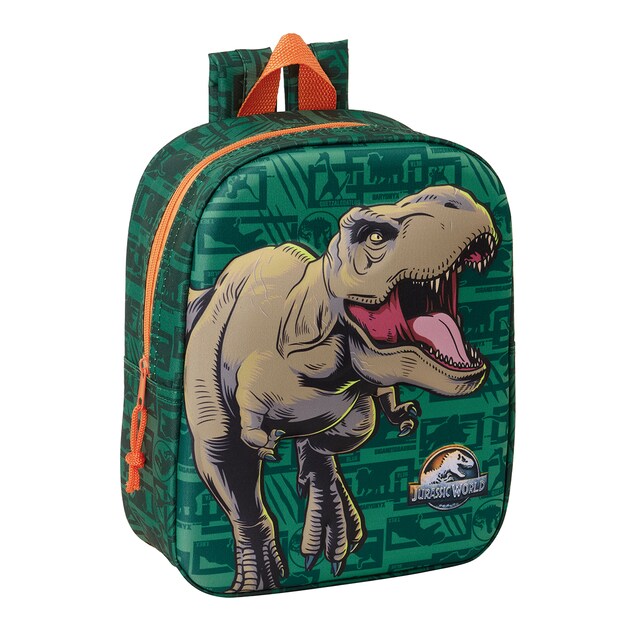Imagen 0 de Mochila guarderia 3D Jurassic World Safta verde oscura