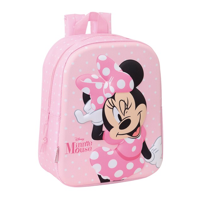 Imagen 0 de Mochila guarderia 3D Minnie Mouse Safta rosa