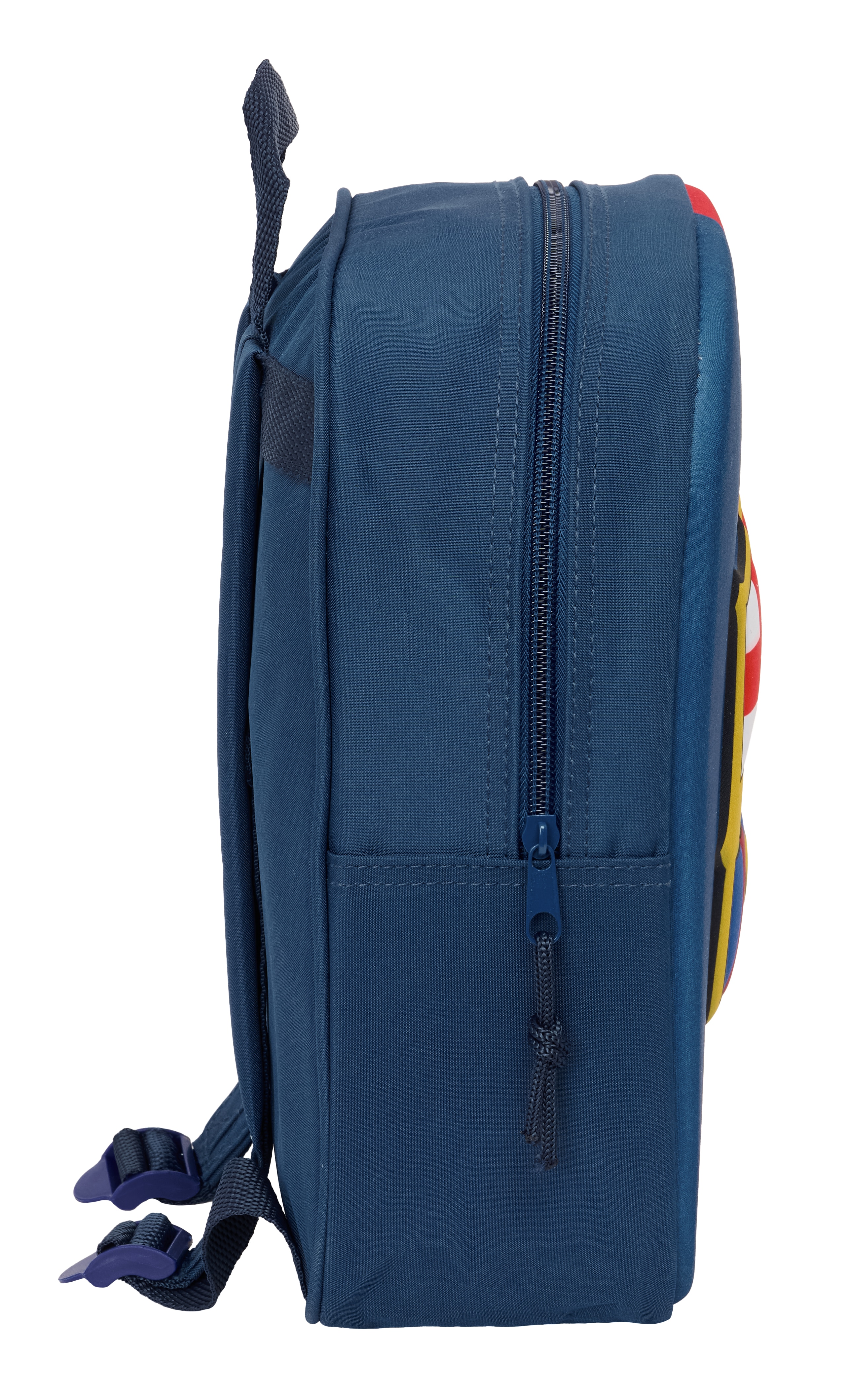 Mochila berçário 3D F.C. Barcelona azul e castanho 3