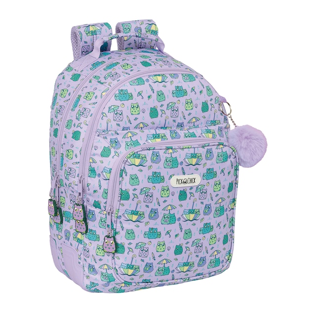 Imagen 0 de Mochila doble adaptable a carro Safta Azul