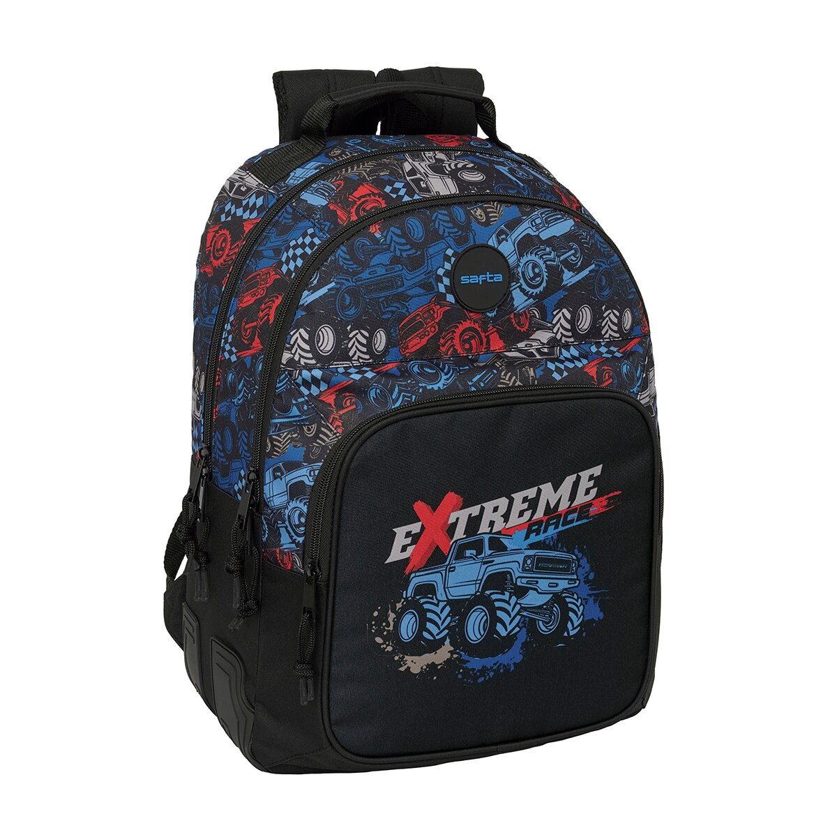 Mochila doble adaptable a carro Safta Extreme negro 1