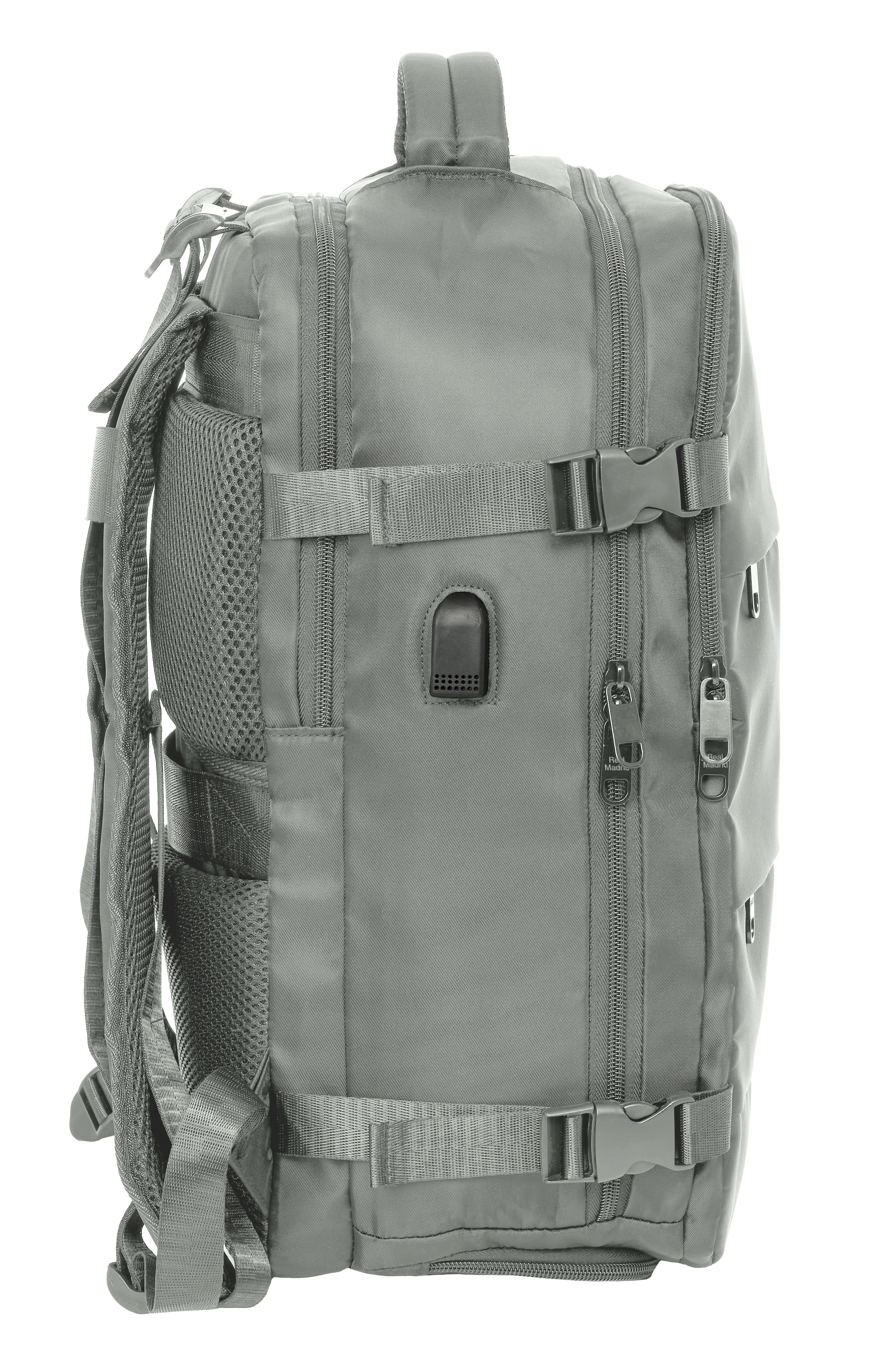 Mochila viaje cabina portátil 15,6'' Real Madrid Gris-3