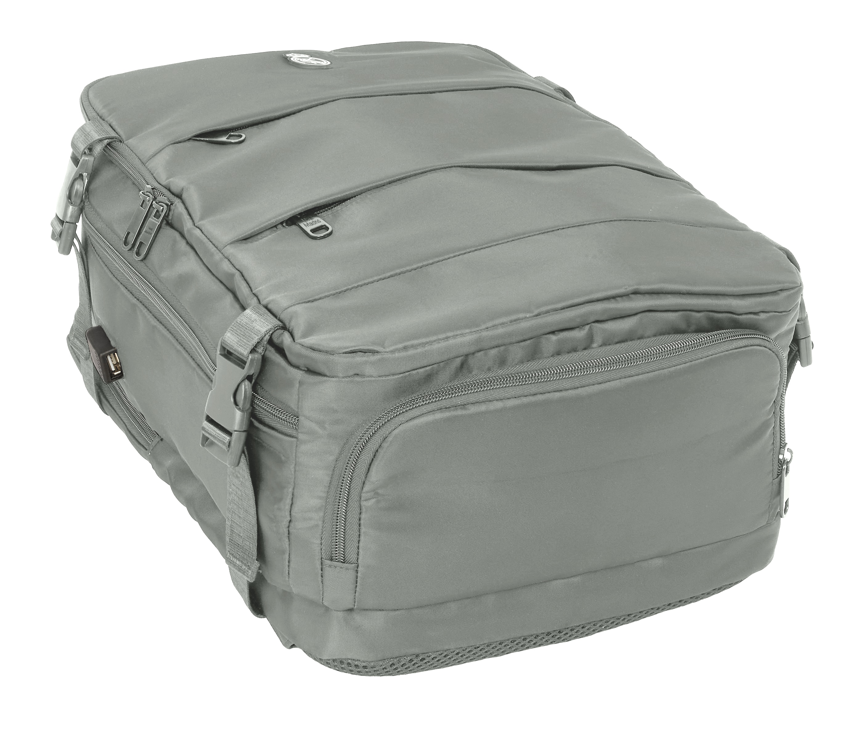 Mochila viaje cabina portátil 15,6'' Real Madrid Gris-8