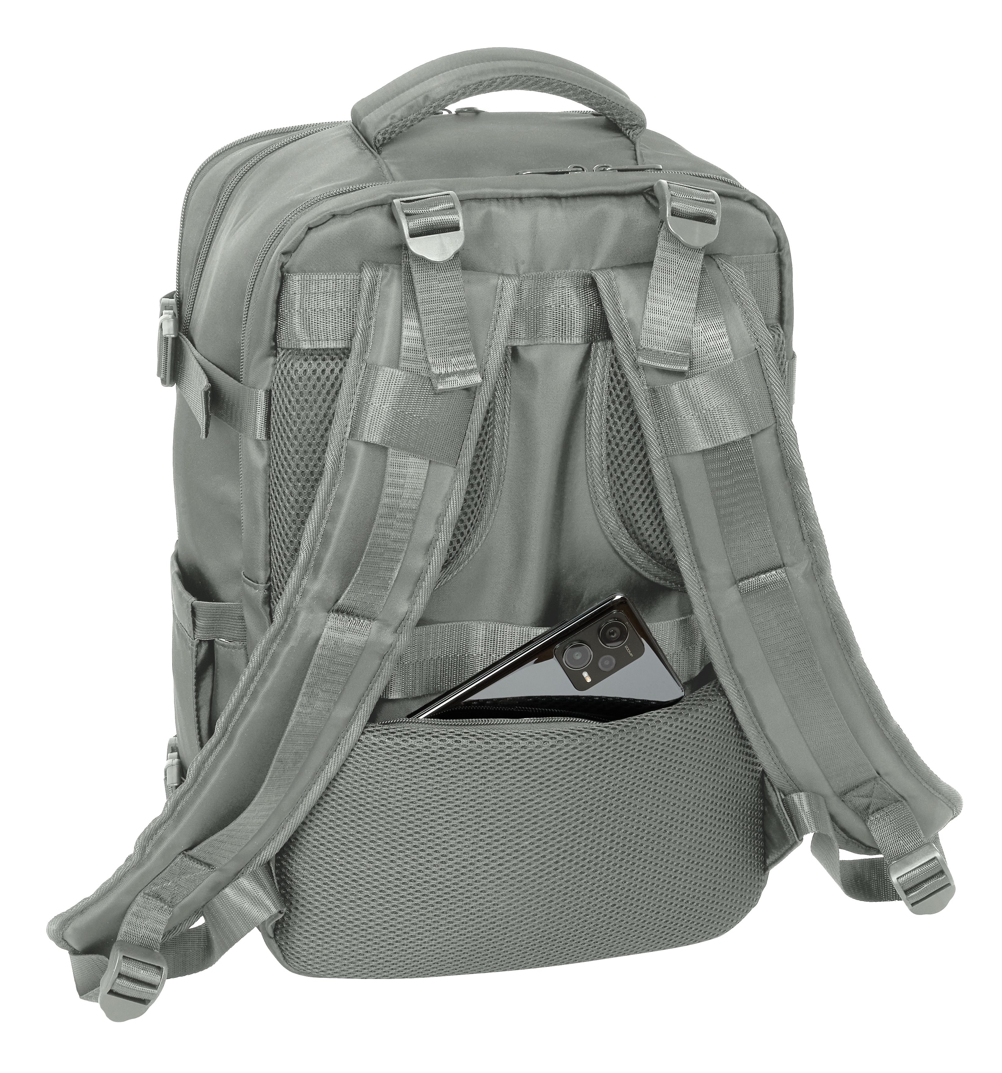 Mochila viaje cabina portátil 15,6'' Real Madrid Gris-10