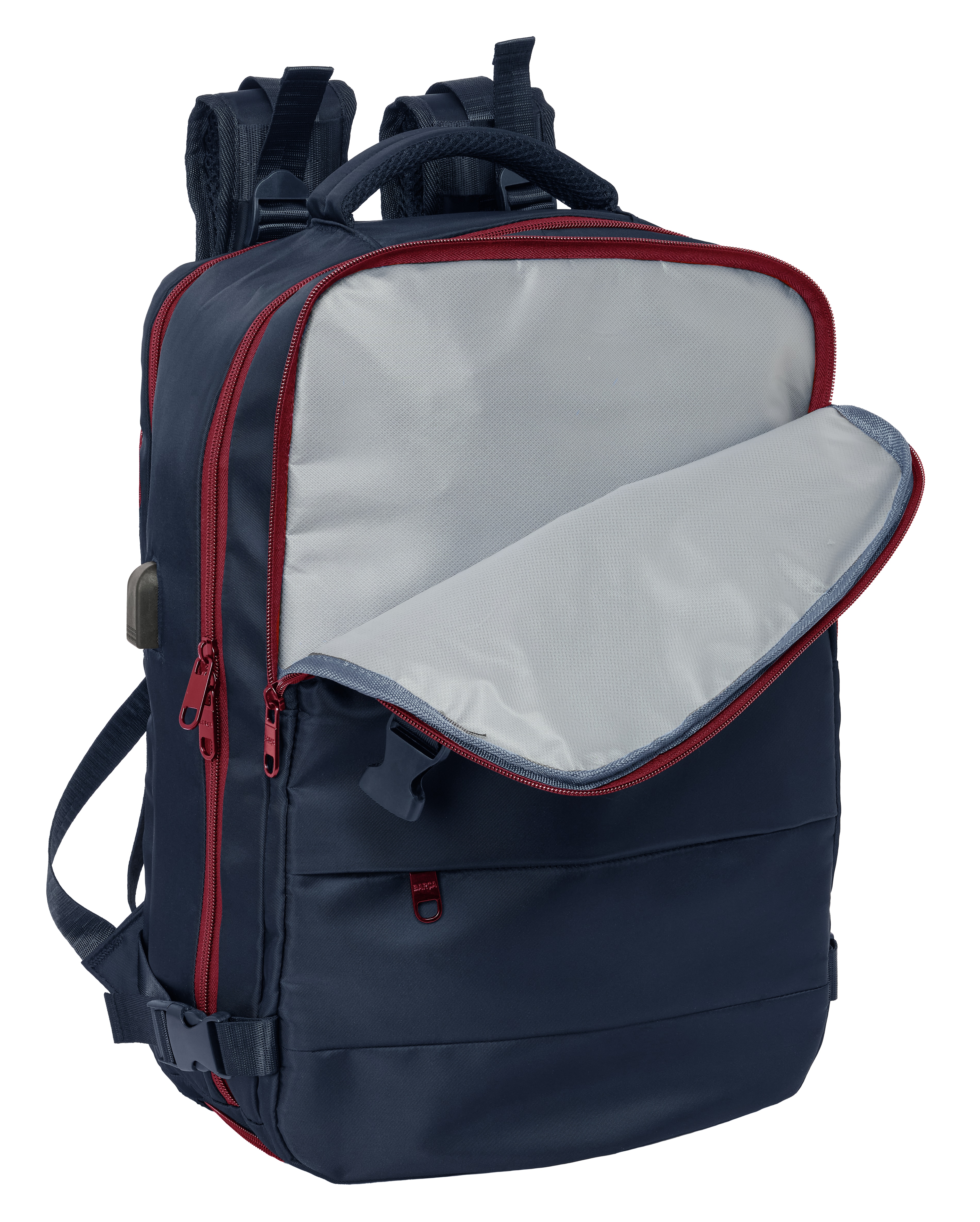 Mochila viaje cabina portátil 15,6'' F.C. Barcelona Azul marino-5