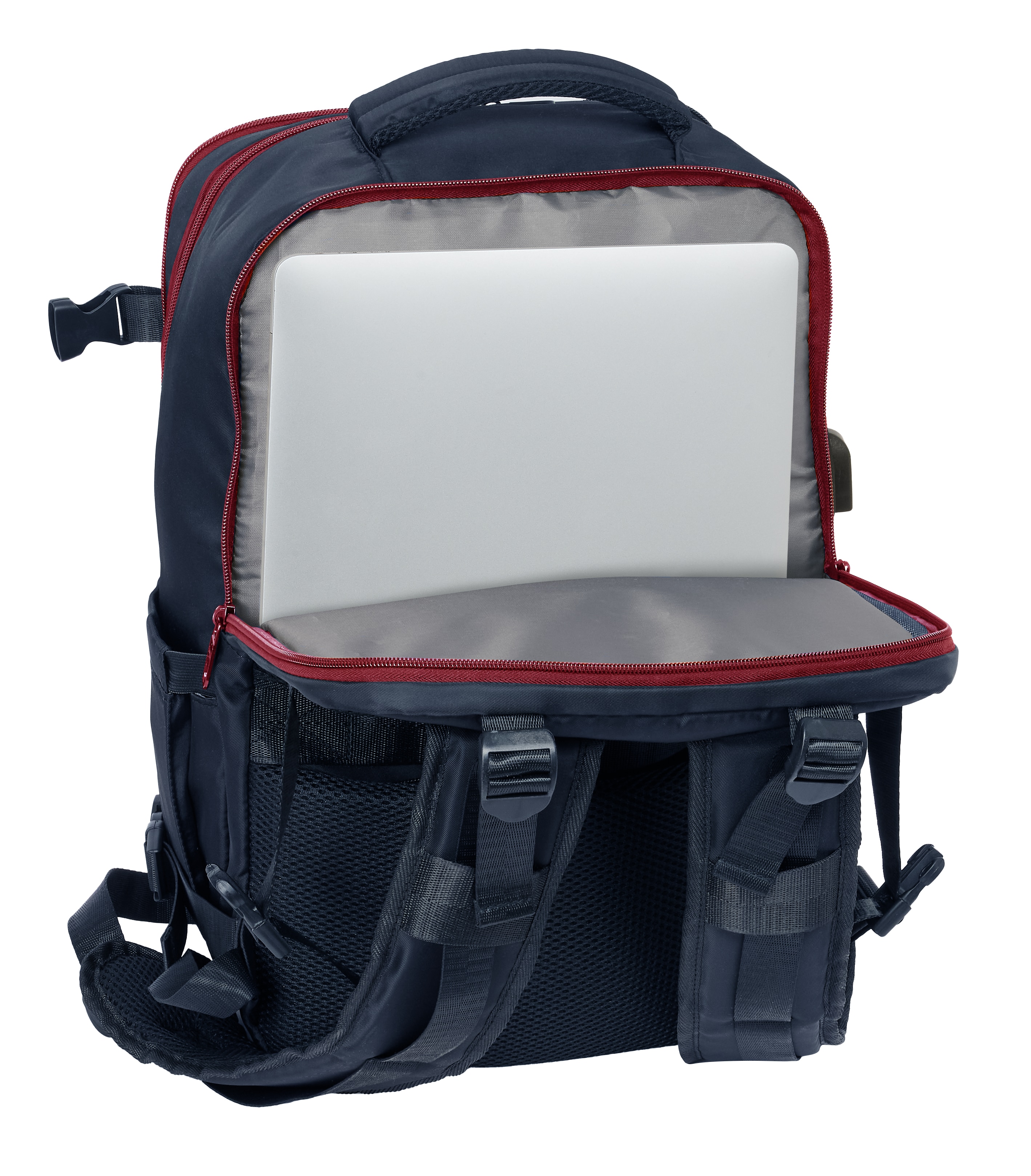 Mochila viaje cabina portátil 15,6'' F.C. Barcelona Azul marino-7