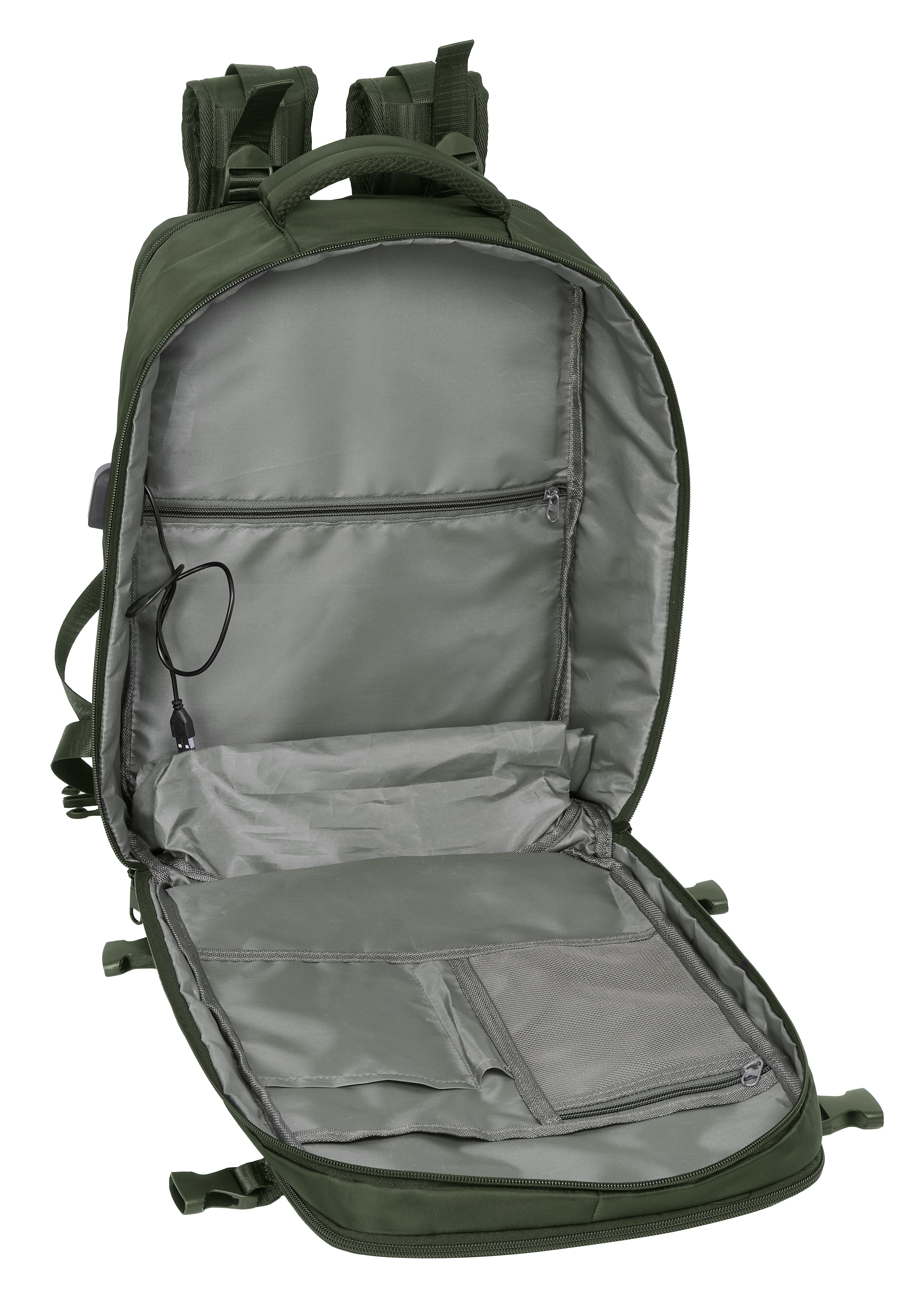 Mochila portátil de viagem Safta de 15,6'' Verde-6
