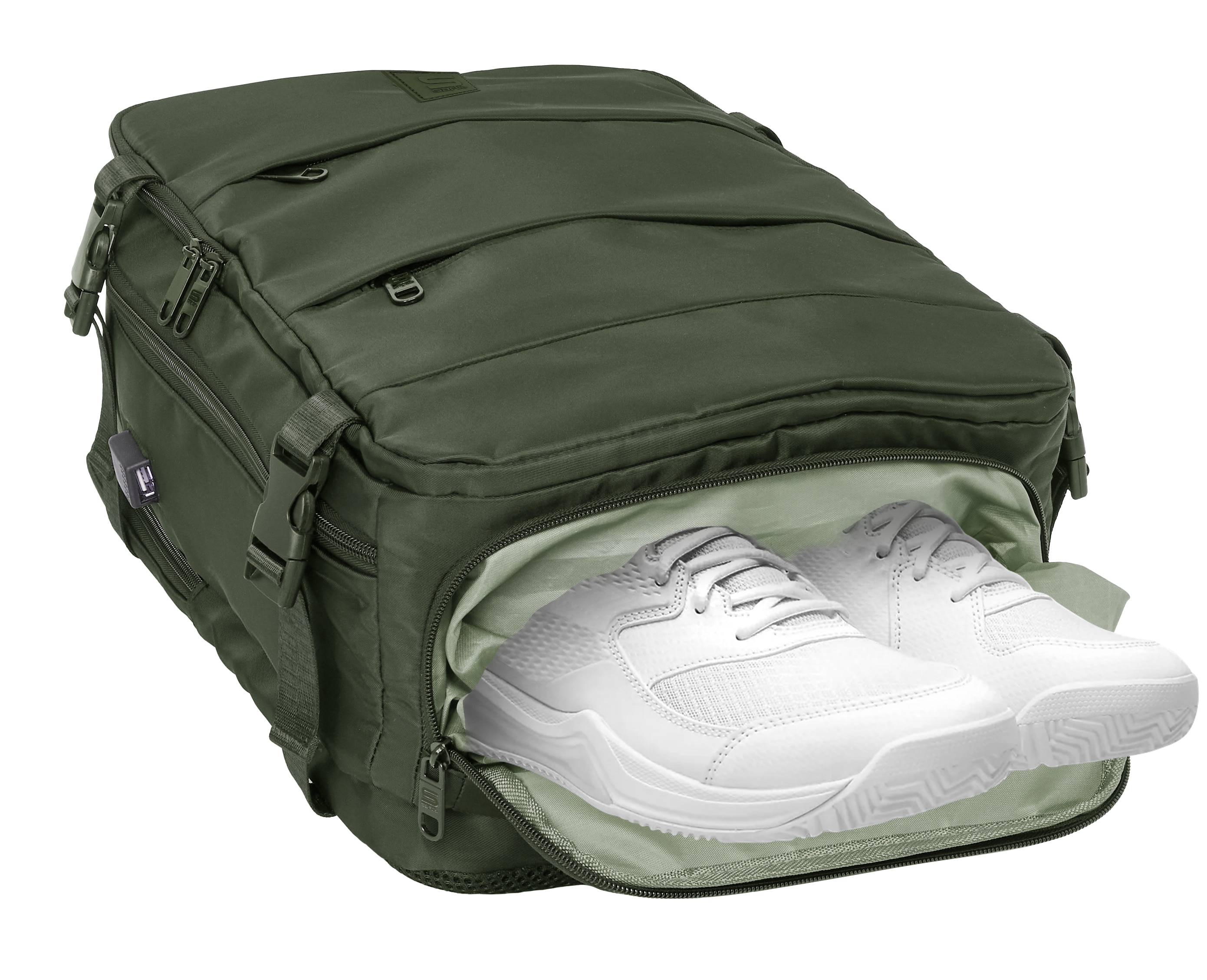 Mochila portátil de viagem Safta de 15,6'' Verde-9