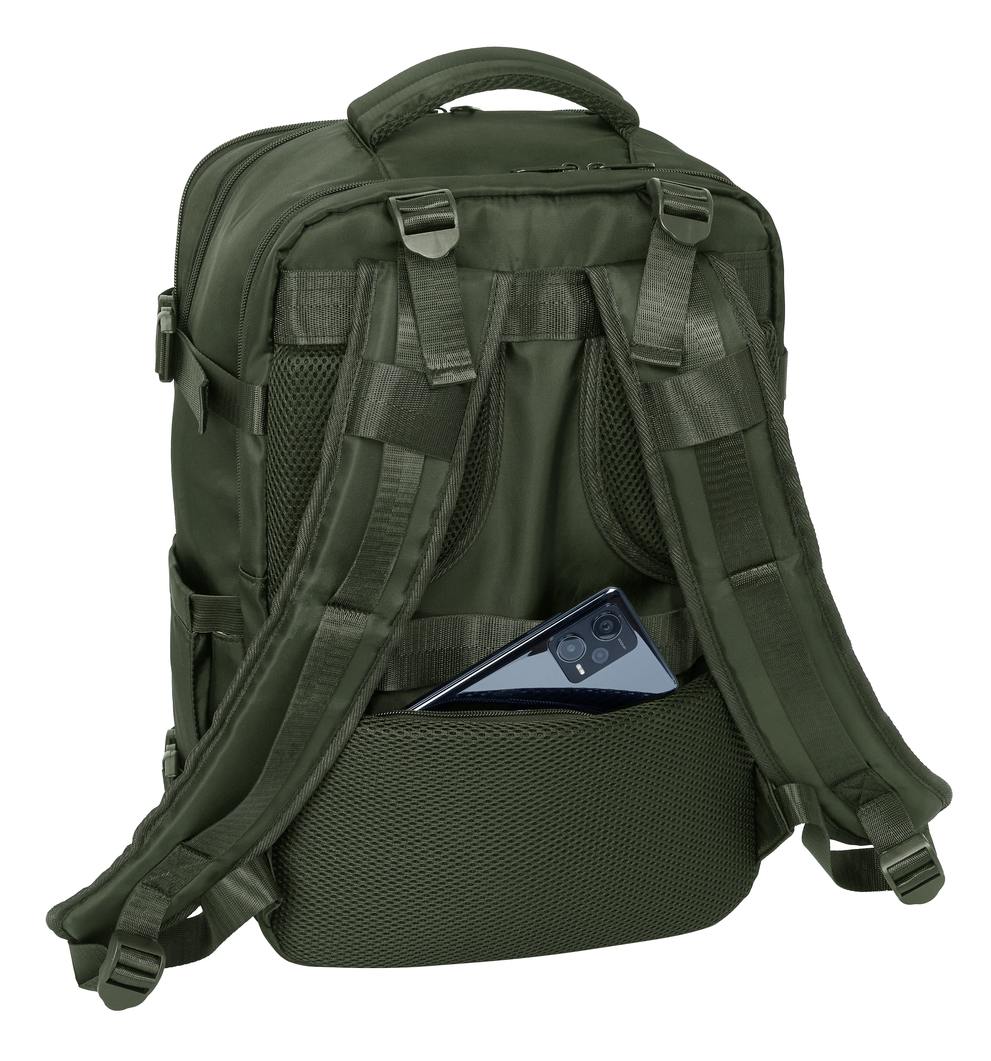 Mochila portátil de viagem Safta de 15,6'' Verde-10