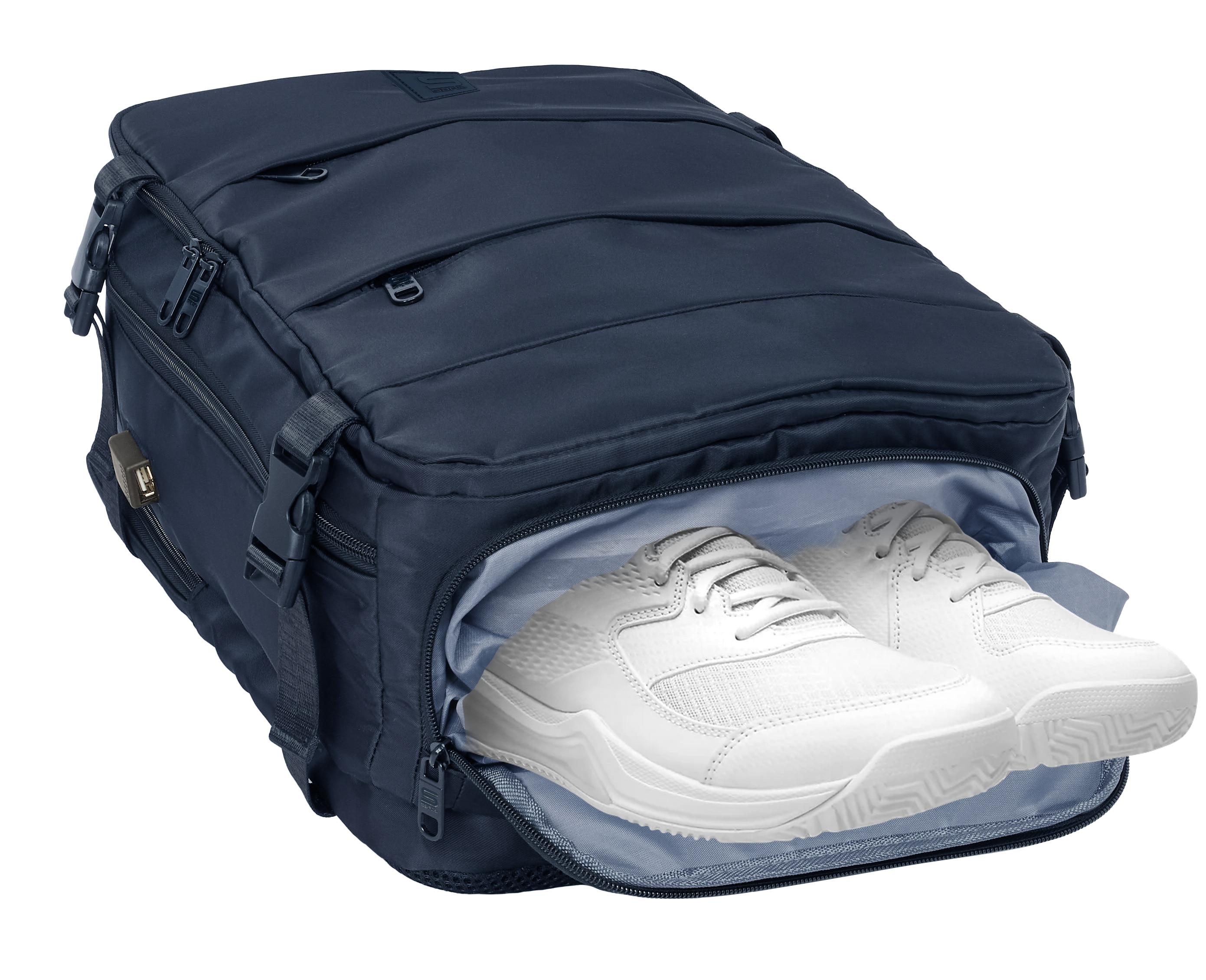 Mochila viaje cabina portátil 15,6'' Safta Azul marino-9