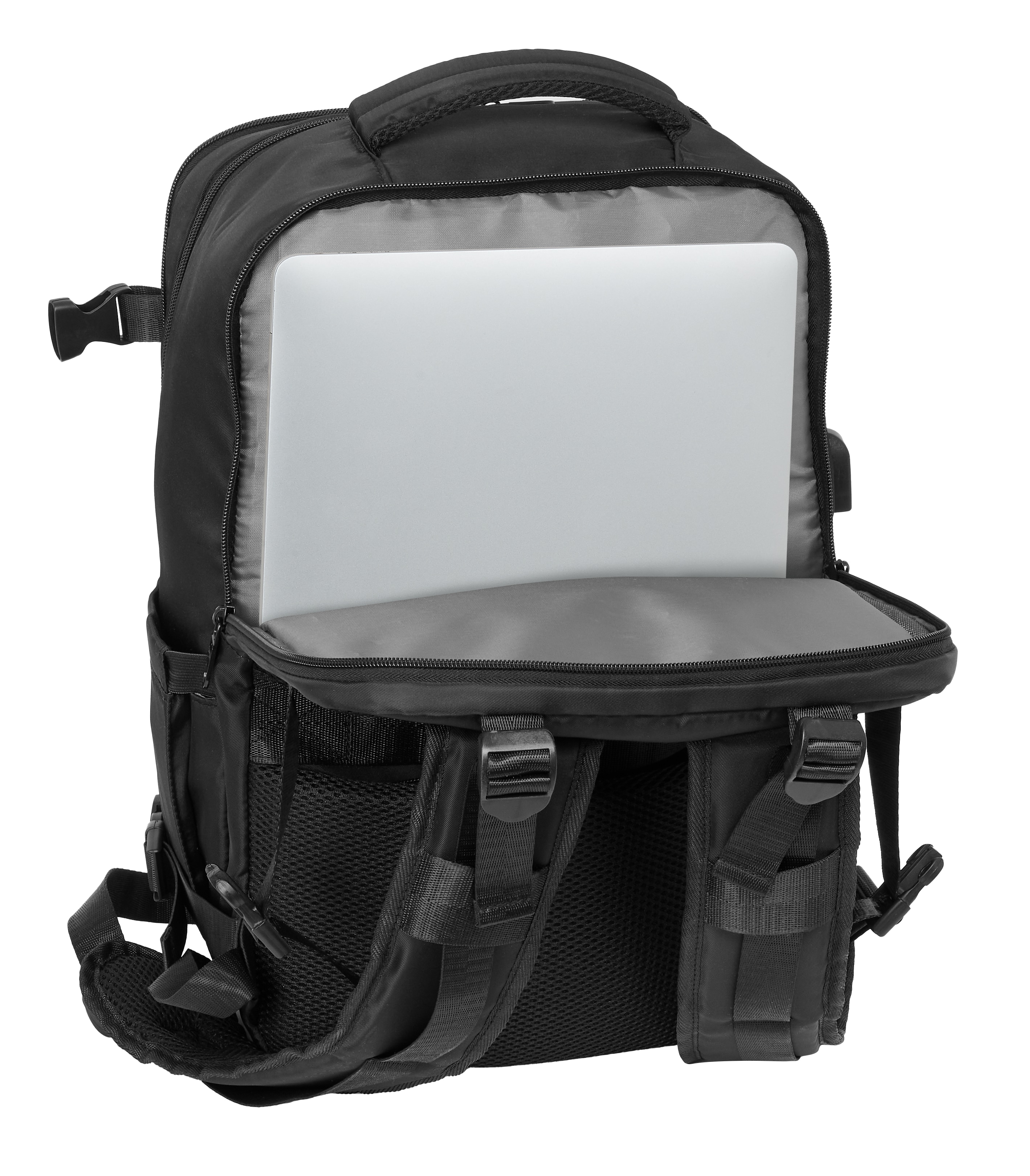 Mochila viaje cabina portátil 15,6'' Safta Negro-7