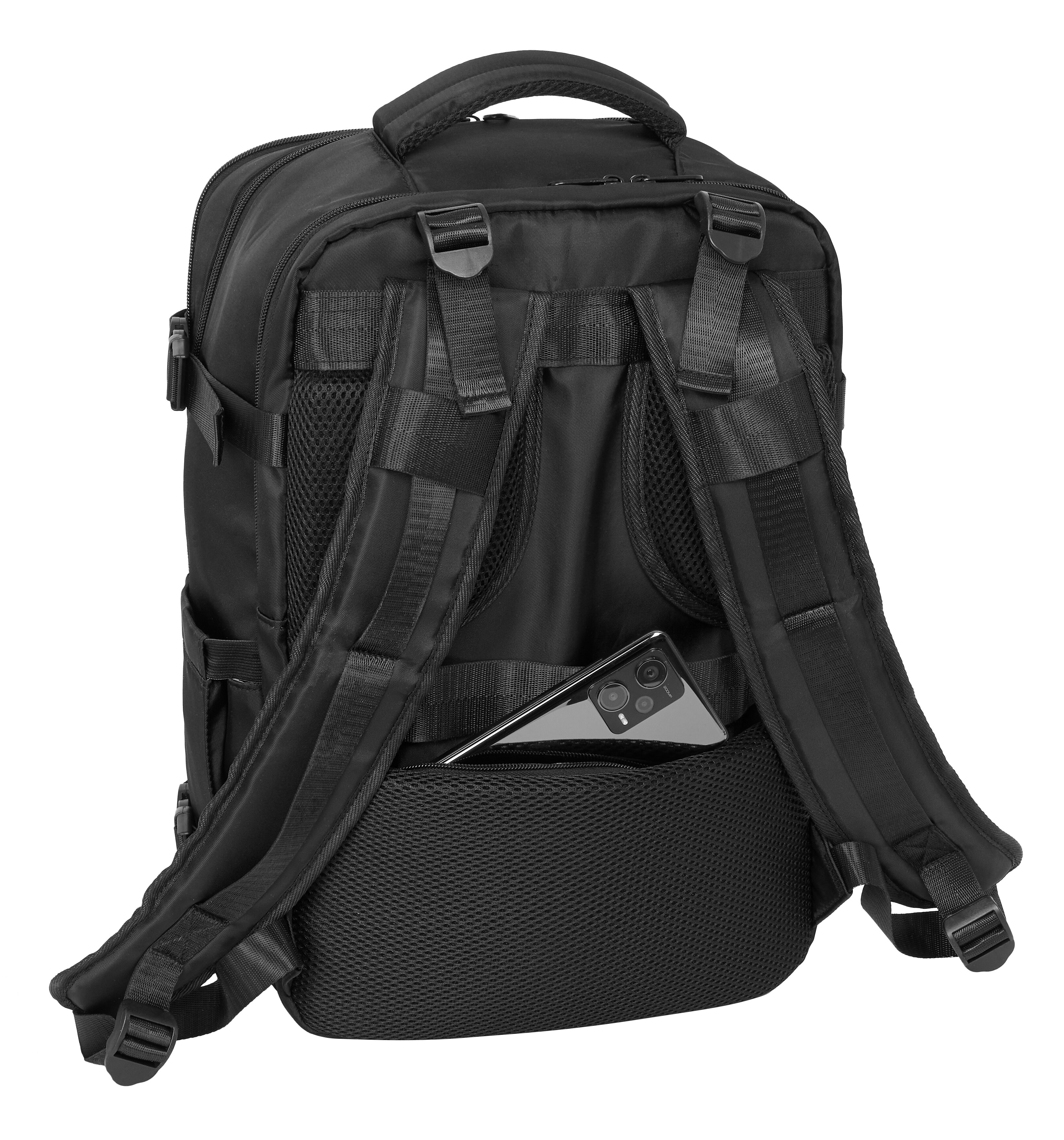 Mochila viaje cabina portátil 15,6'' Safta Negro-10