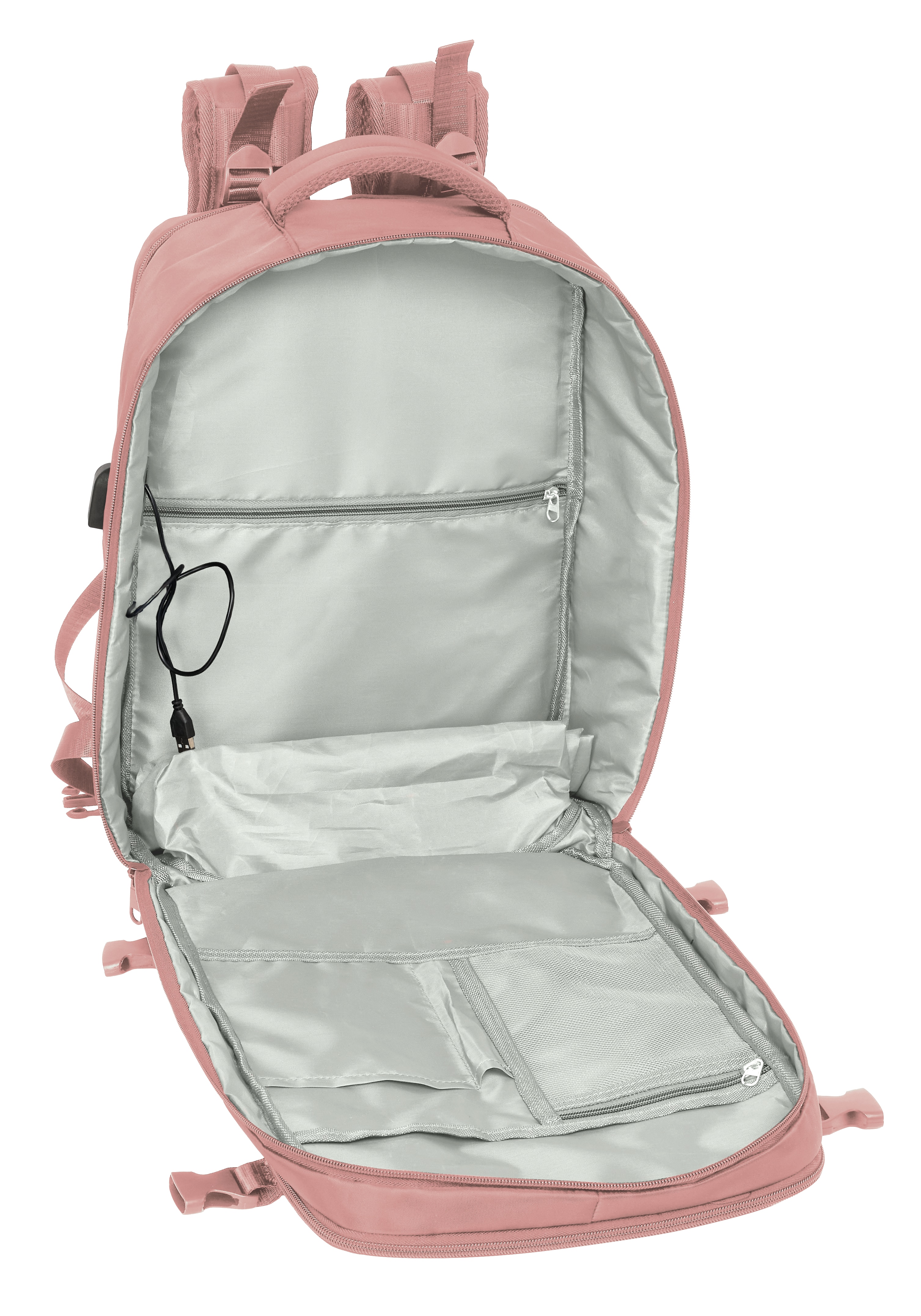 Mochila viaje cabina portátil 15,6'' Safta Rosa-6