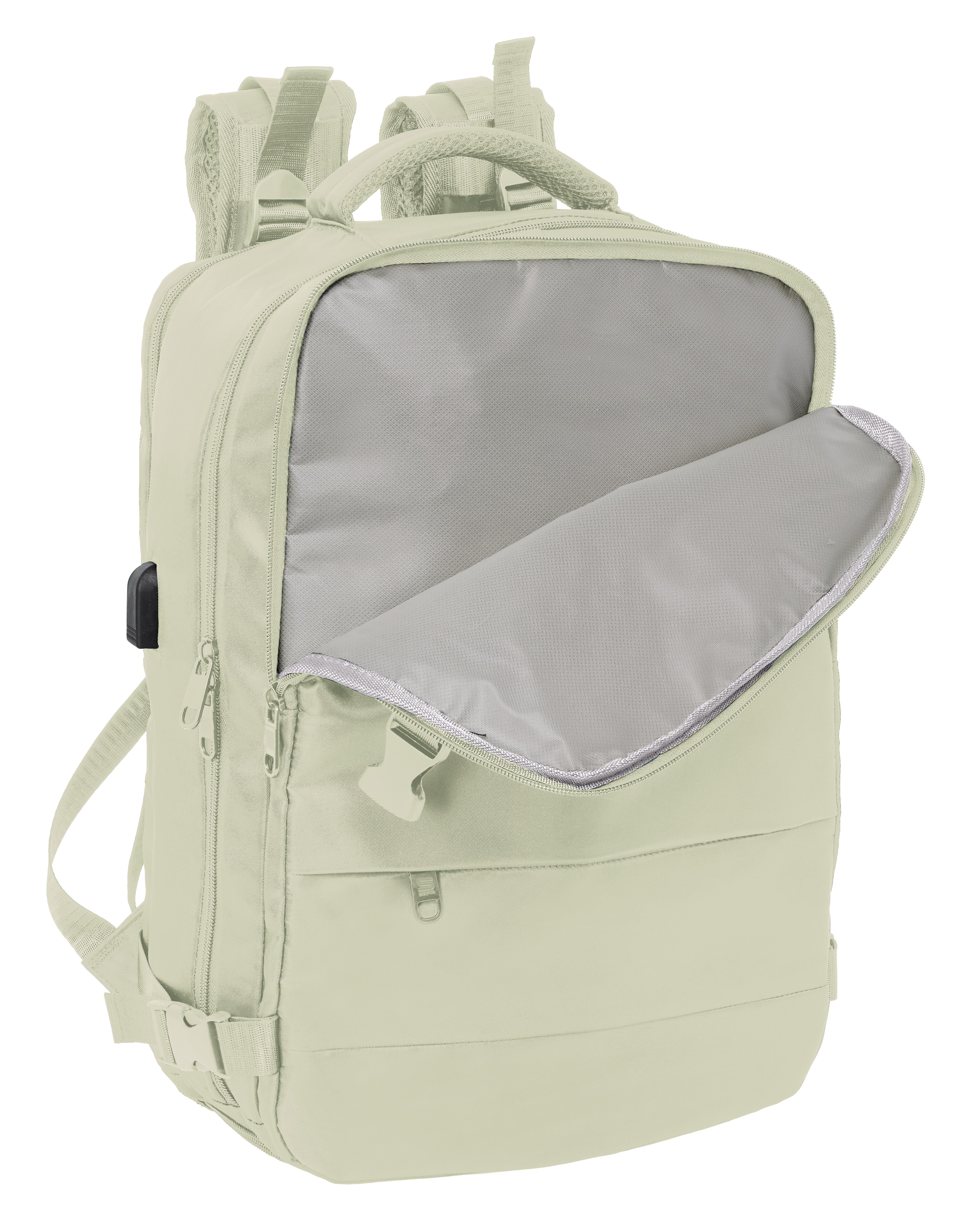 Mochila viaje cabina portátil 15,6'' Safta Beige-5