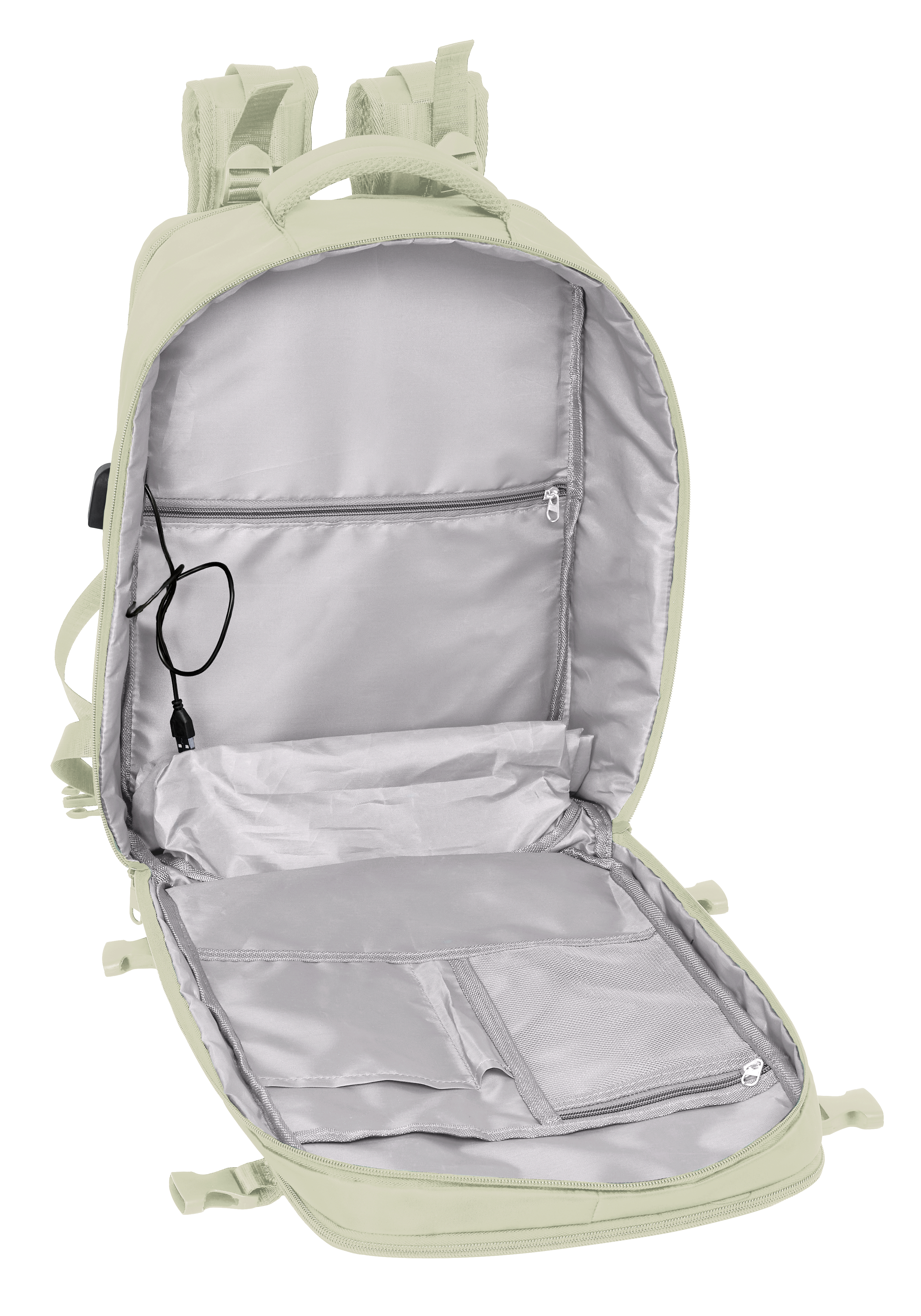 Mochila viaje cabina portátil 15,6'' Safta Beige-6