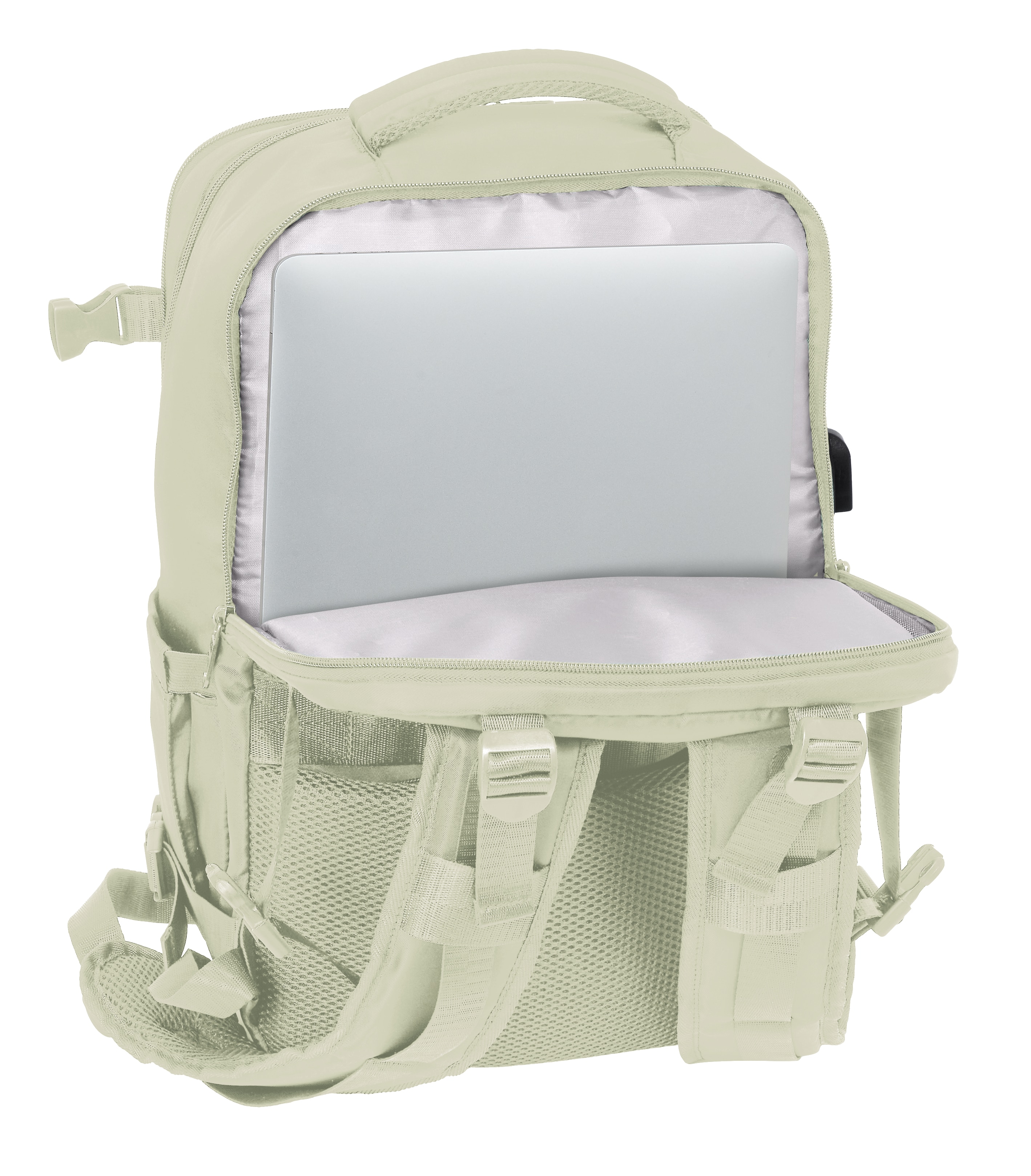 Mochila viaje cabina portátil 15,6'' Safta Beige-7
