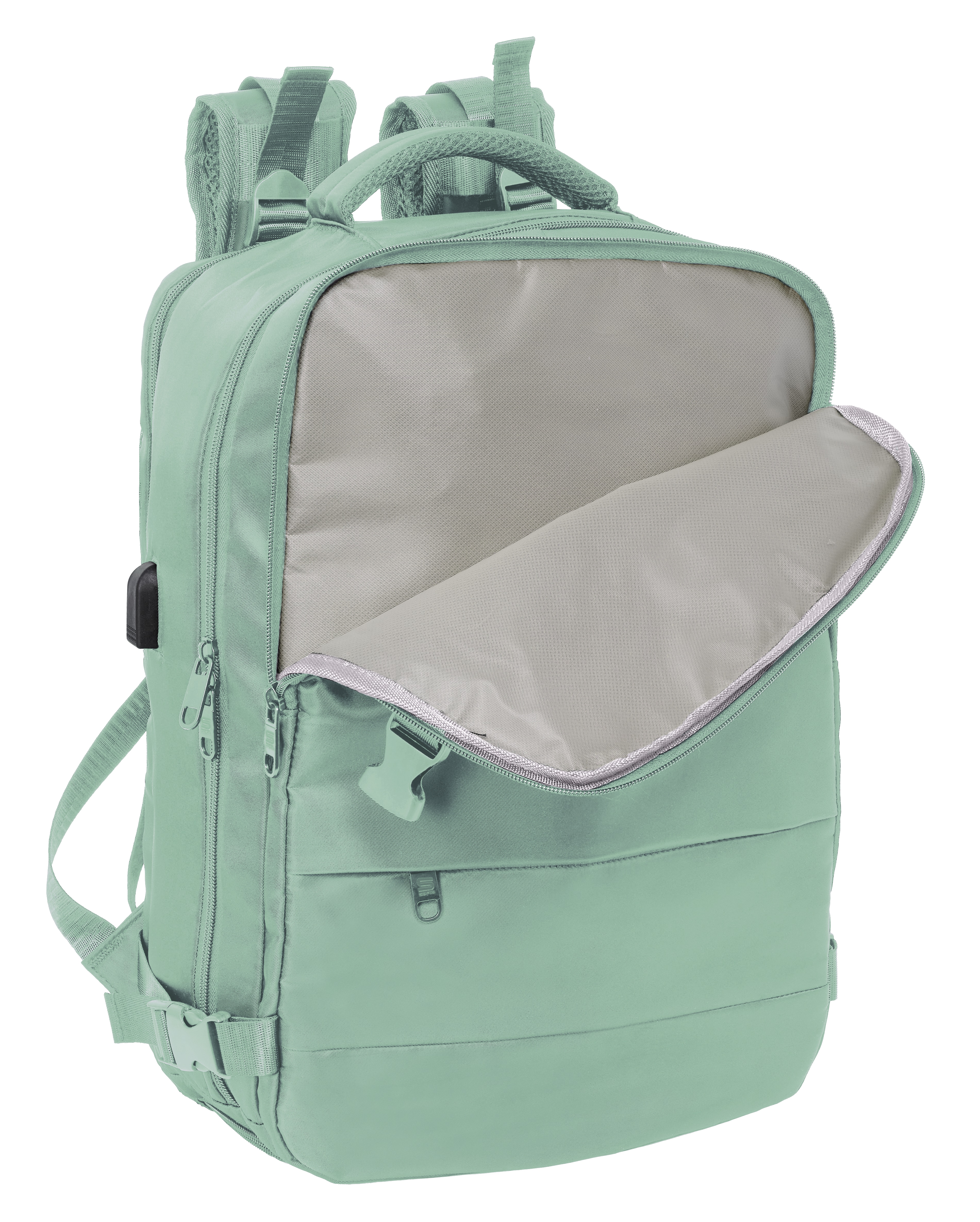 Mochila viaje cabina portátil 15,6'' Safta Aguamarina-4