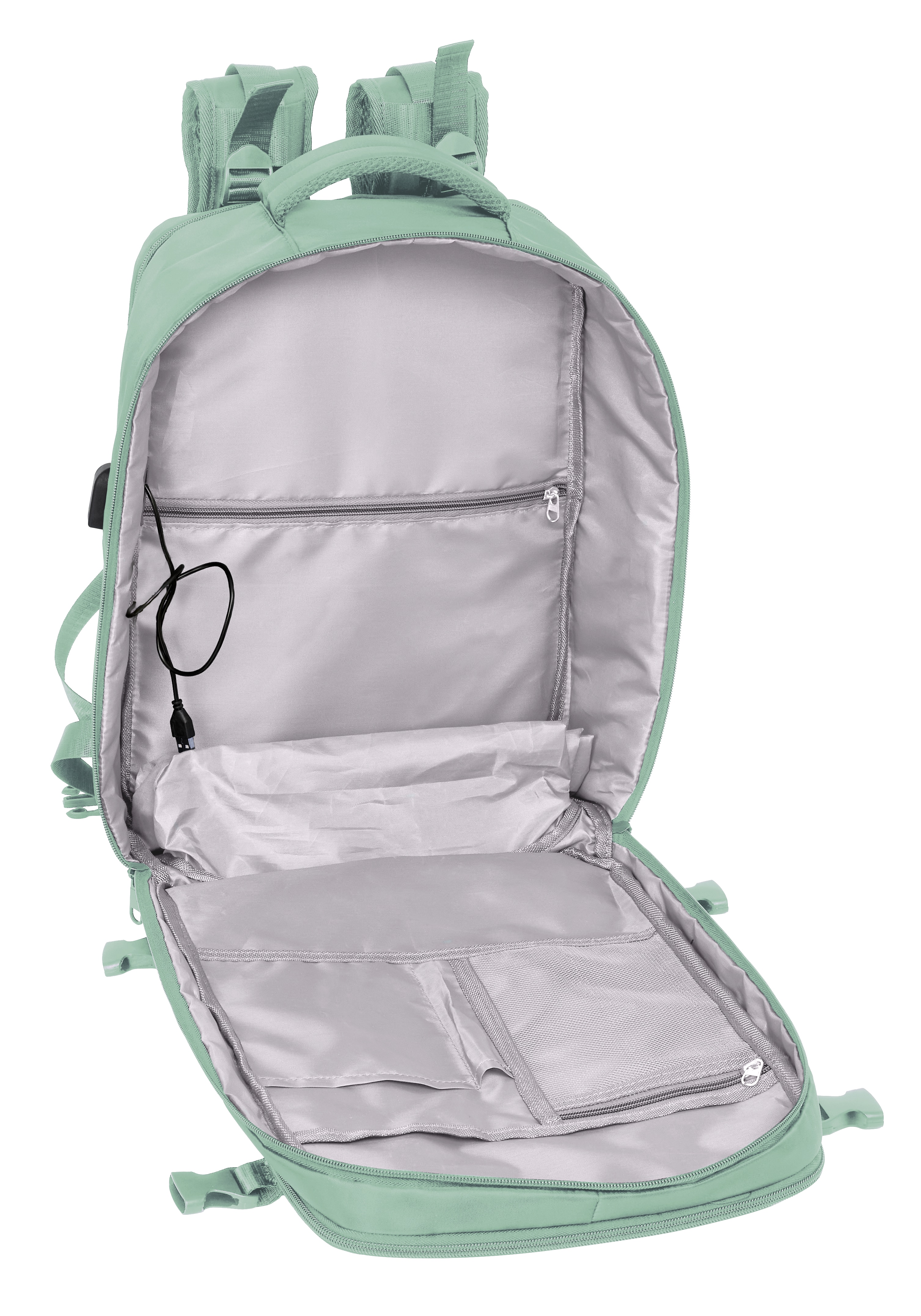Mochila viaje cabina portátil 15,6'' Safta Aguamarina-5