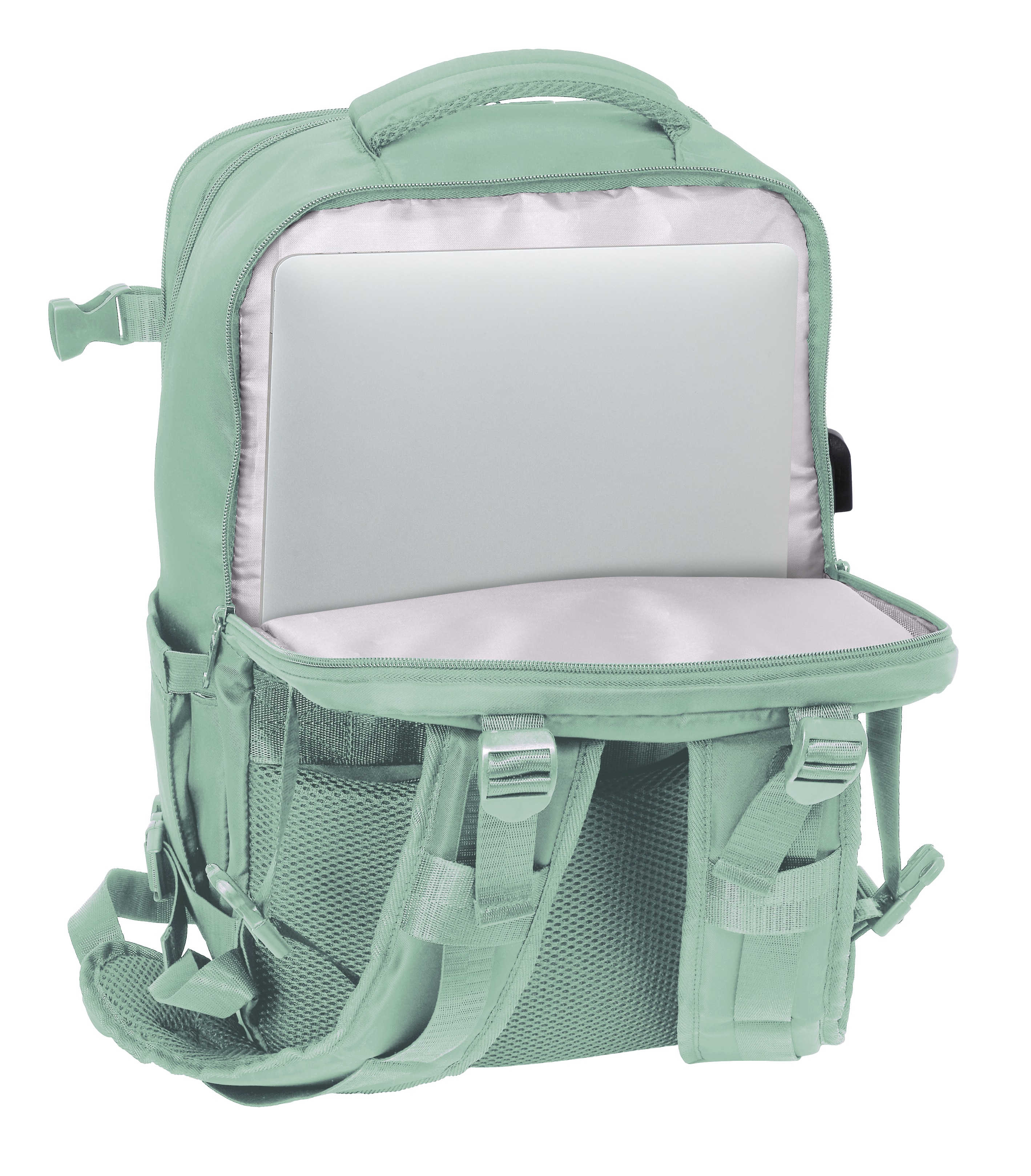 Mochila viaje cabina portátil 15,6'' Safta Aguamarina-6