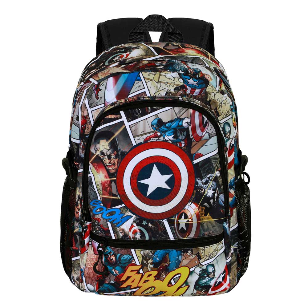 Mochila Fight Fan 2.2 Capitán América Cómic Marvel Karactermania multicolor Multicolor-2