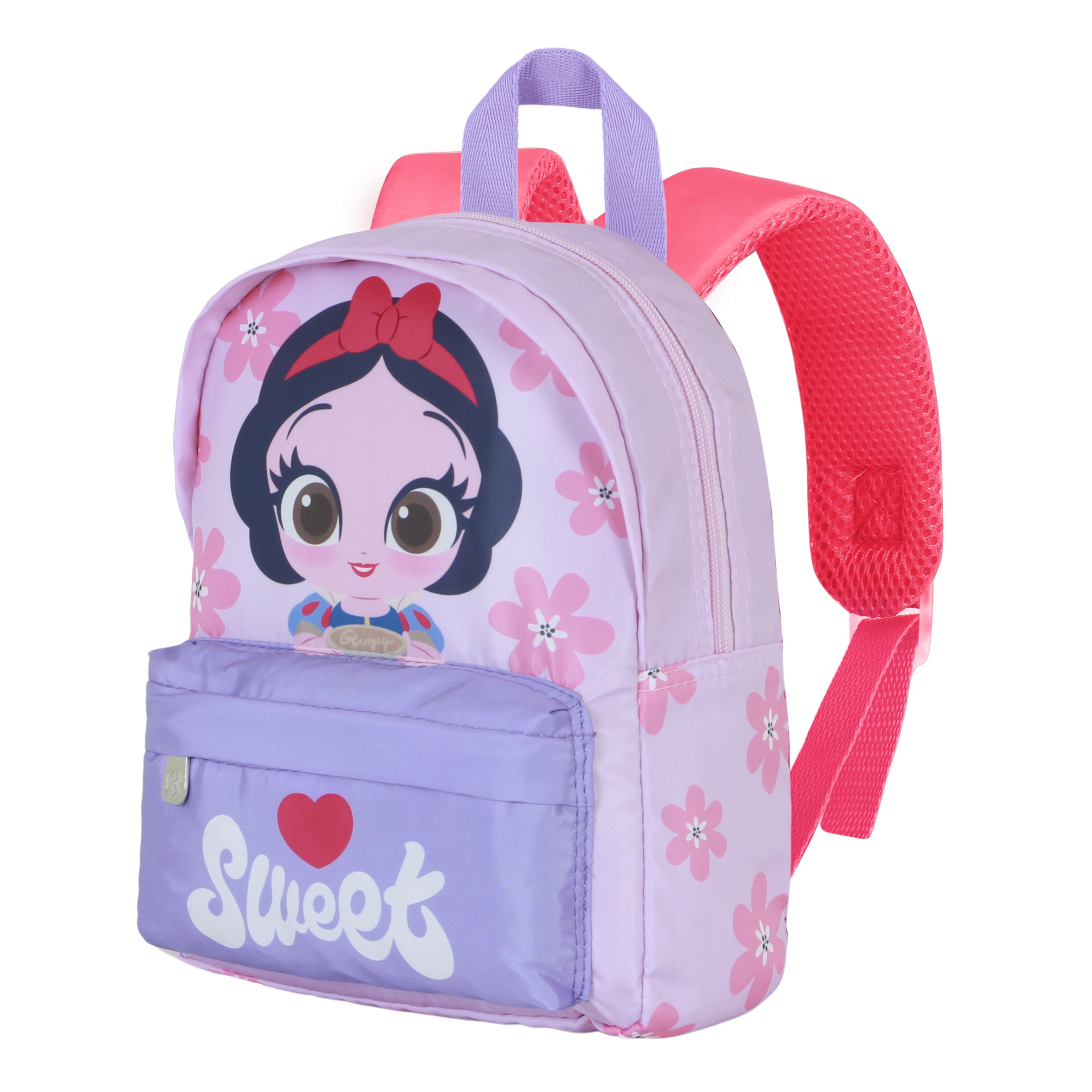 Mochila preescolar joy Blancanieves pie Disney Karactermania lila 1